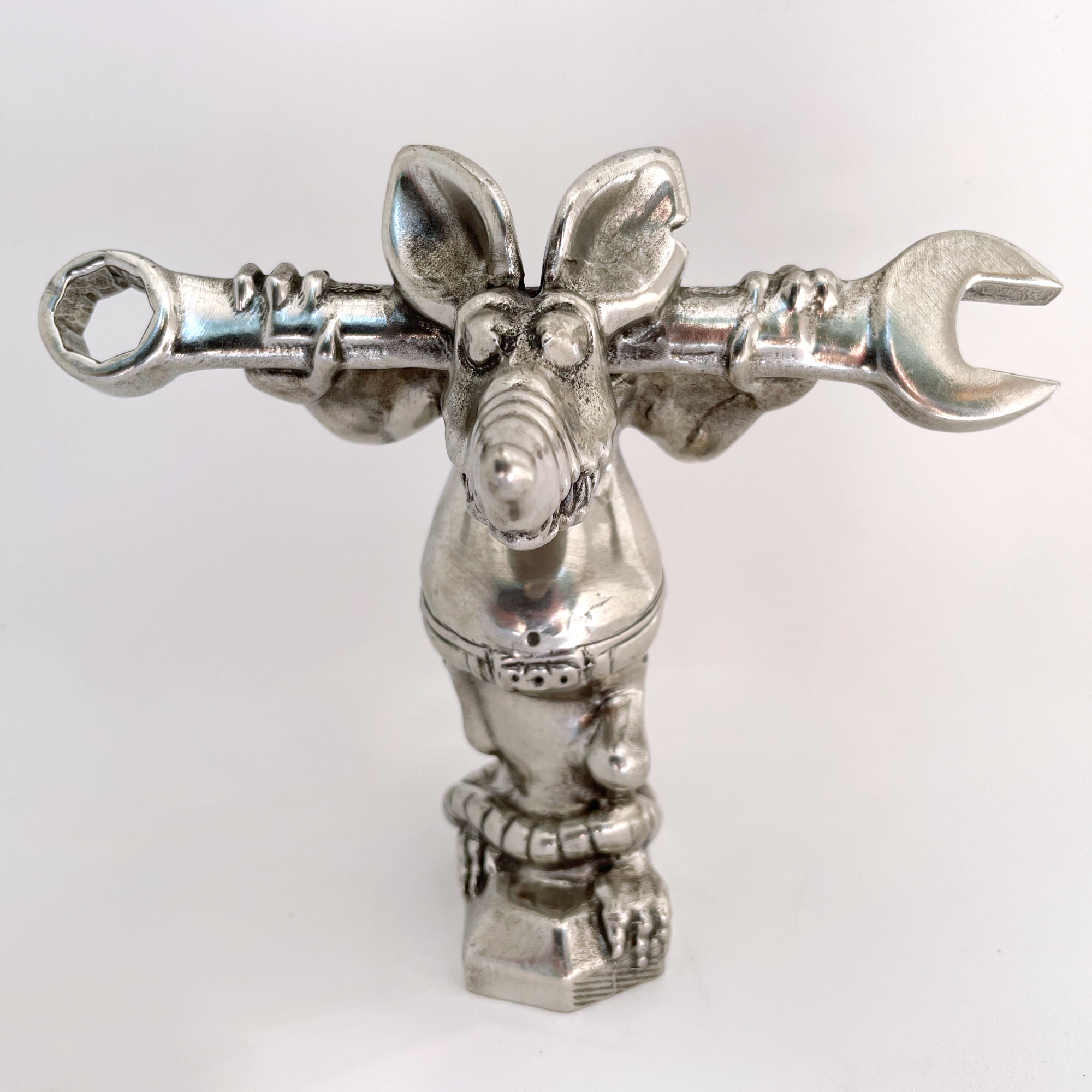 Rod the Rat Mechanic Hood Ornament