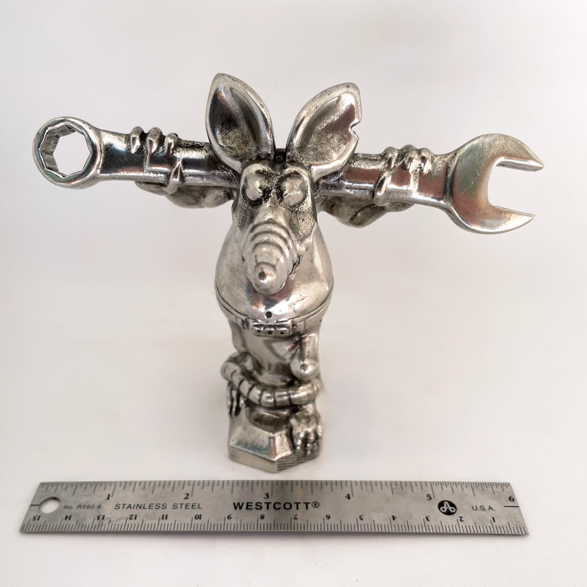 Rod the Rat Mechanic Hood Ornament