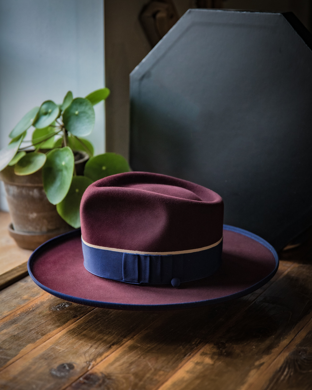 Burgundy Sovereign Fedora