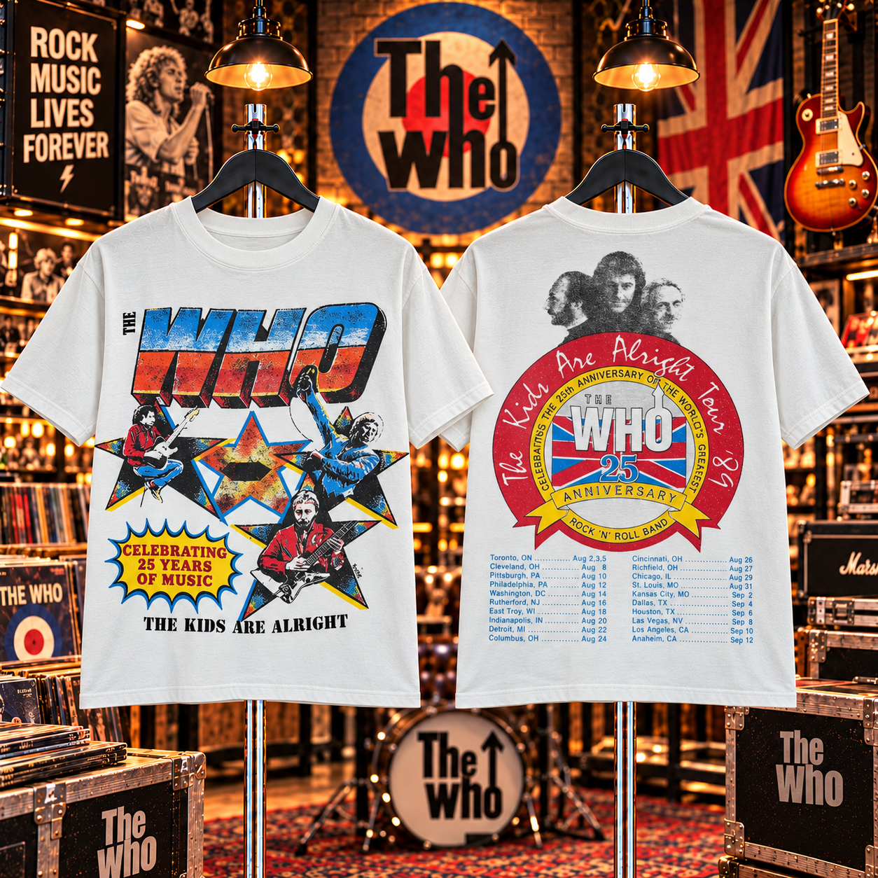 Vintage The Who Concert T Shirt