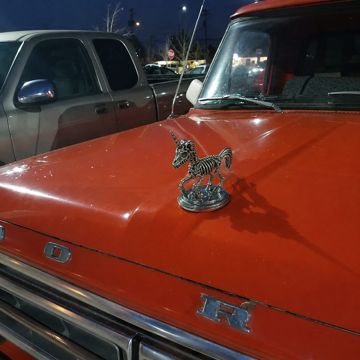 Unicorn Skeleton Hood Ornament
