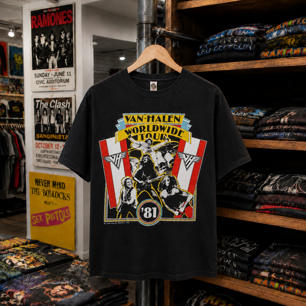 Rare Hard To Find Vintage Van Halen T-Shirt