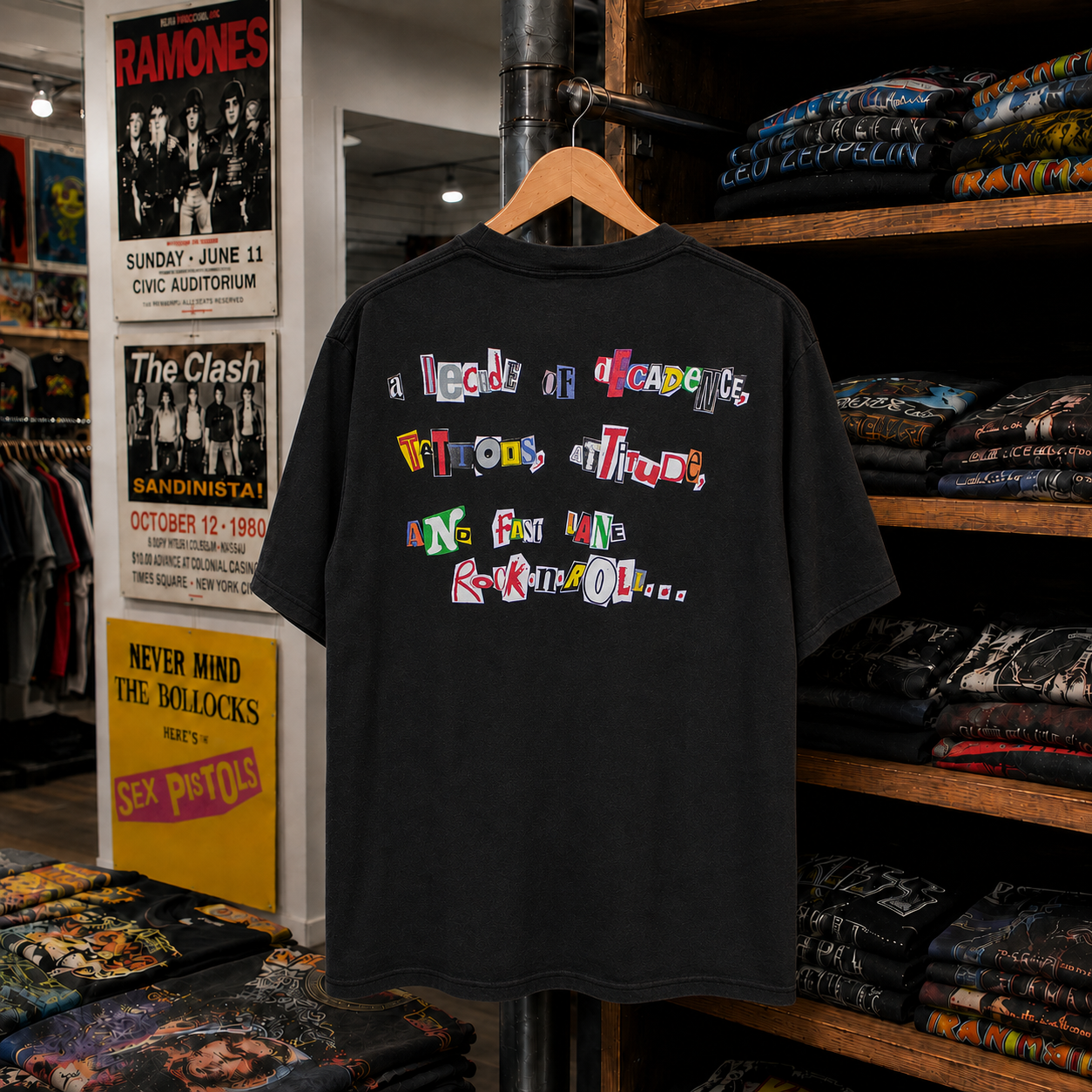 Mötley Crüe Vintage Rare T-Shirt,Nearly Sold Out Collectors Piece