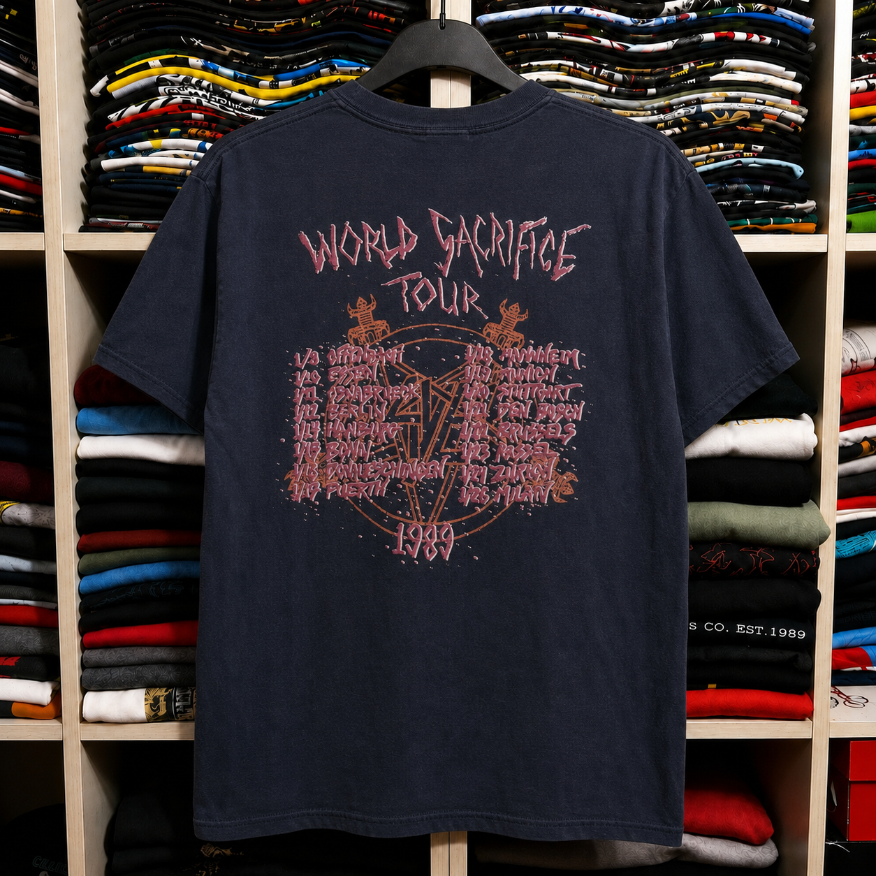 Hard To Find Vintage Slayer Tour Tee, Nearly Sold Out