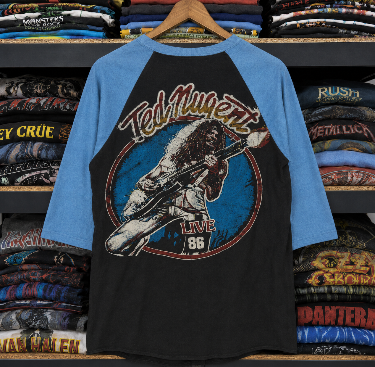 Rare Vintage Aerosmith Raglan Shirt – Hard to Find, Nearly Sold Out