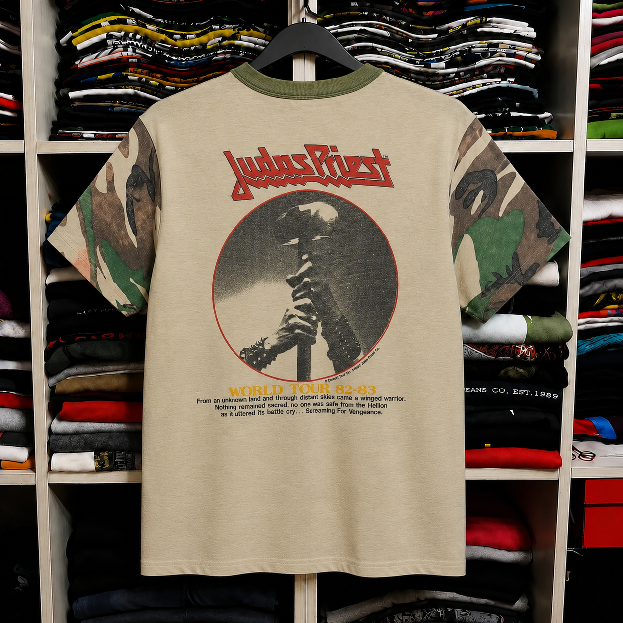 Vintage Judas Priest Fuel For Life Concert T Shirt 1986 Black