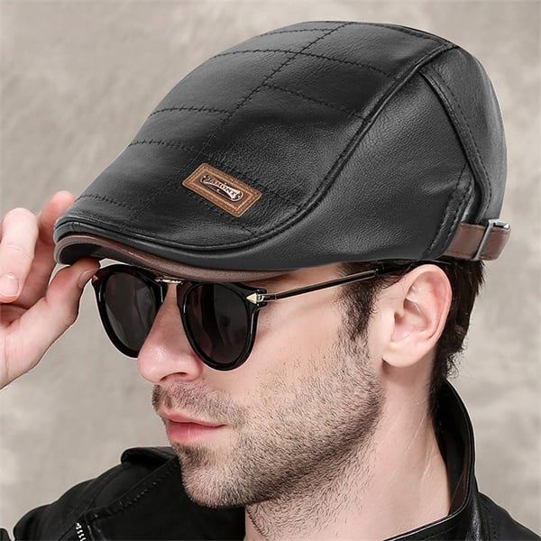 2023 High Quality Trendy Leather Beret