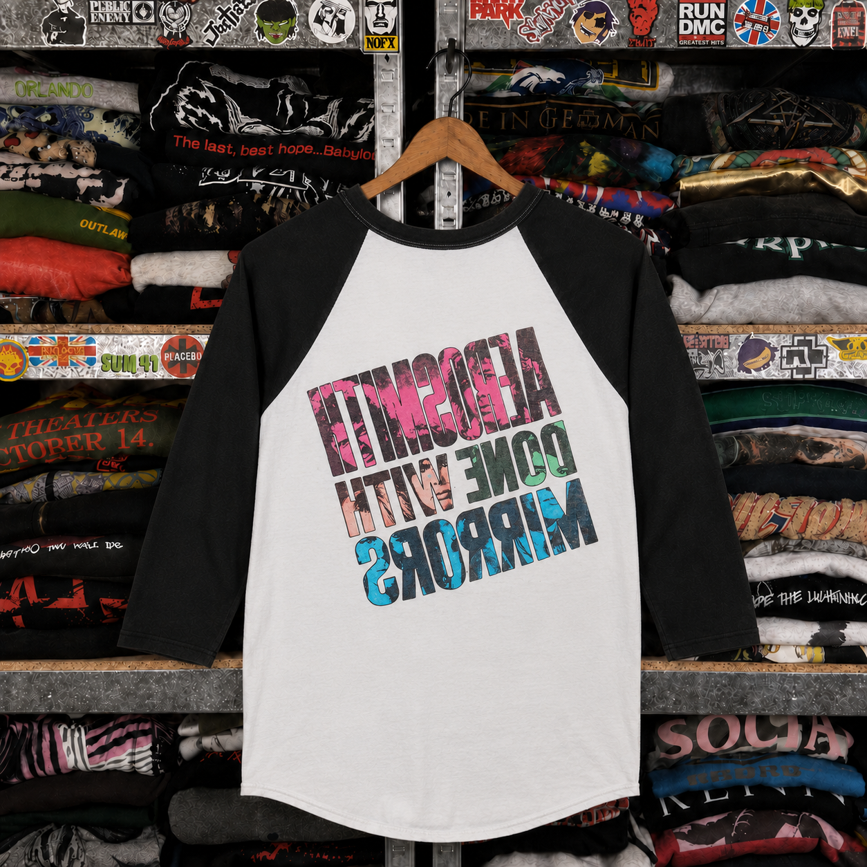 Rare Vintage Aerosmith Raglan Shirt – Hard to Find, Nearly Sold Out