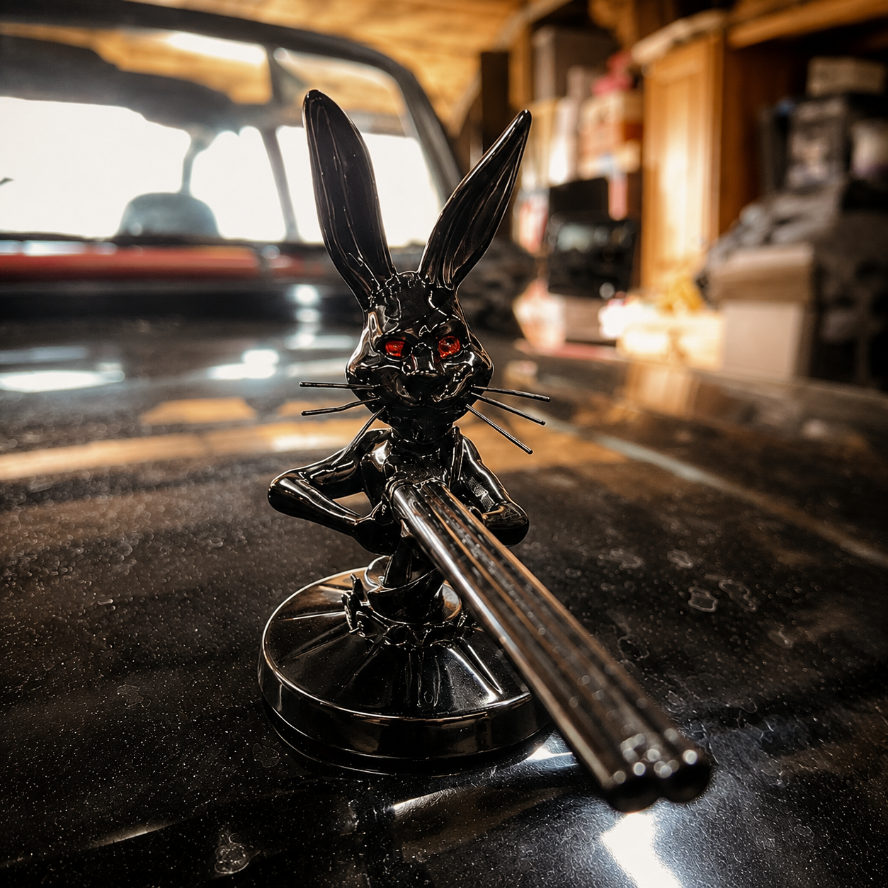 Gunslinger Rabbit Hood Ornament