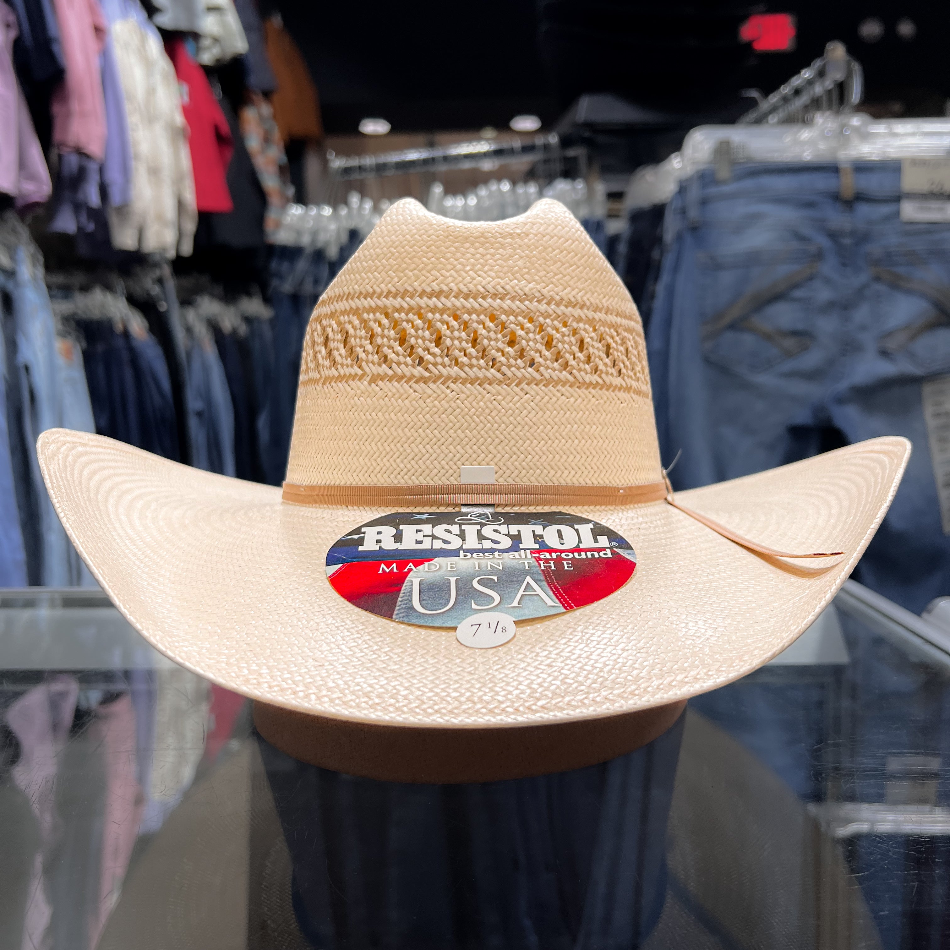 Resistol Men's 20X Wildfire Straw Hat, Natural Tan