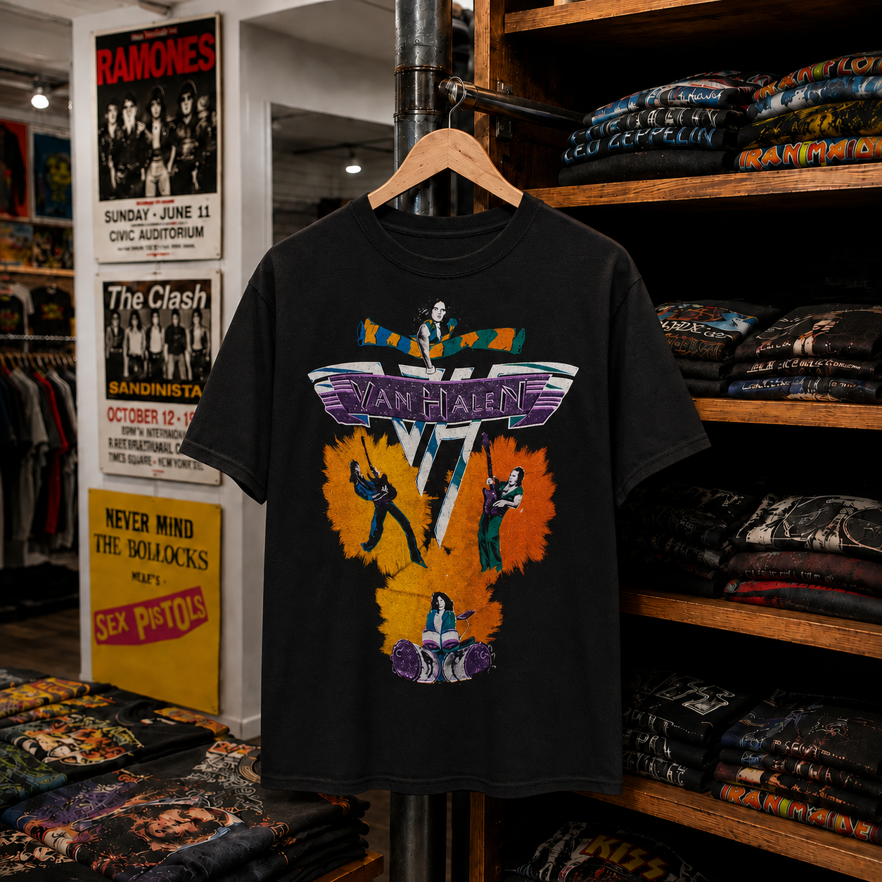Rare Hard To Find Vintage Van Halen T-Shirt