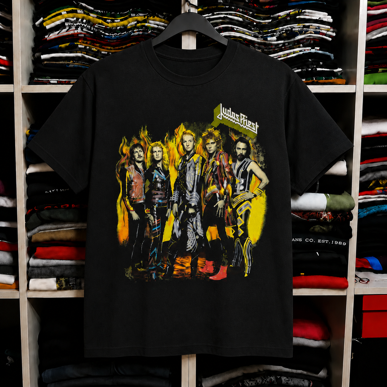 Vintage Judas Priest Fuel For Life Concert T Shirt 1986 Black