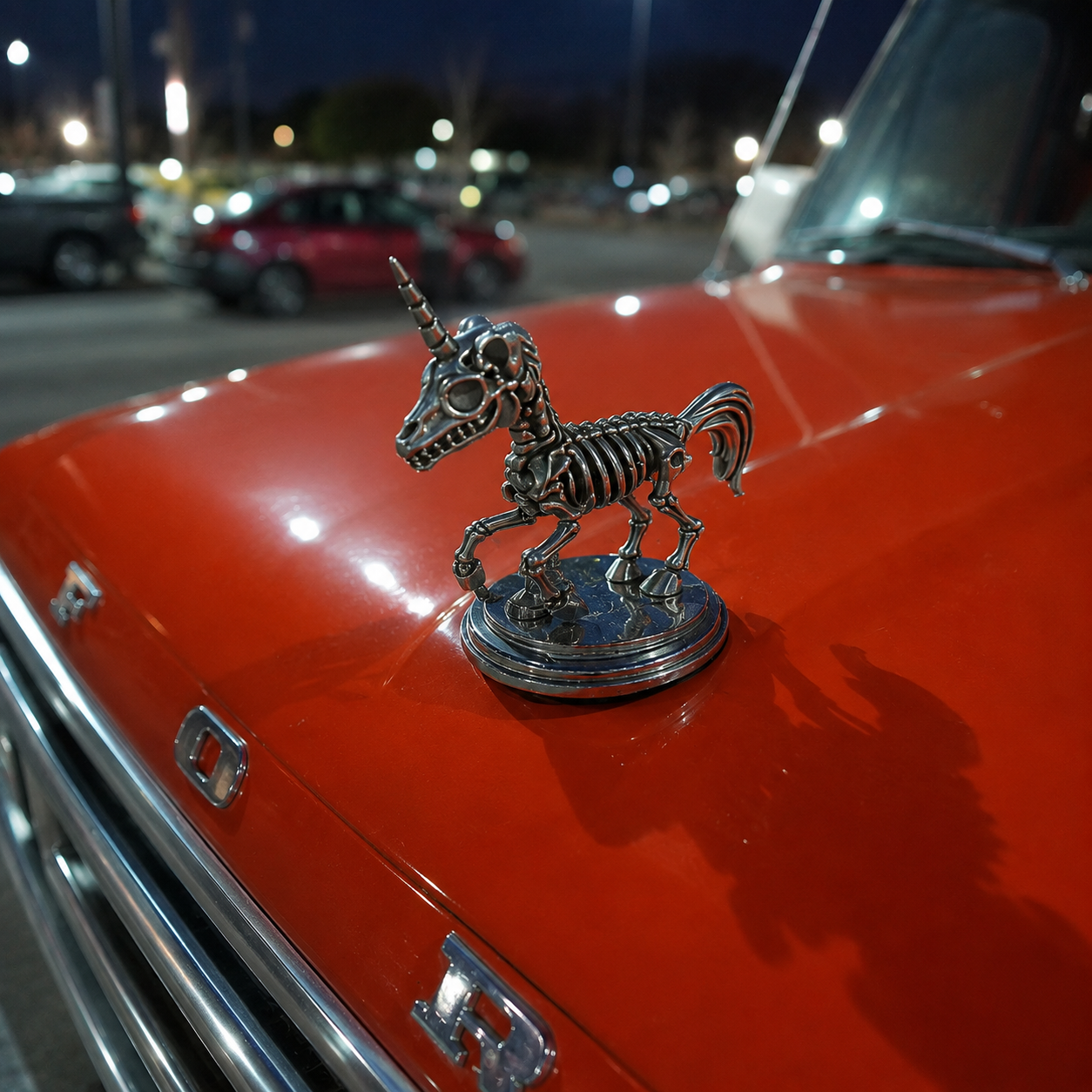 Unicorn Skeleton Hood Ornament