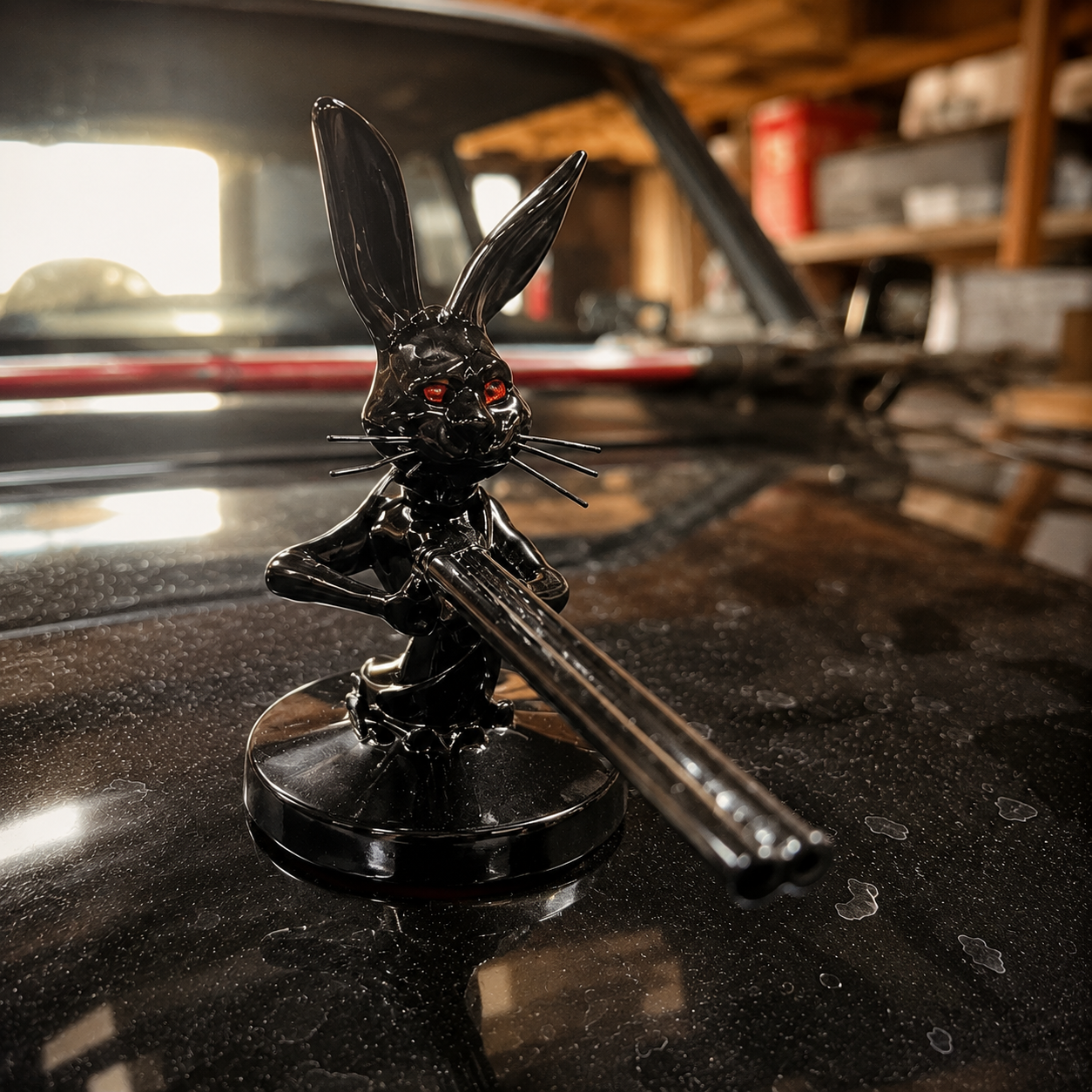 Gunslinger Rabbit Hood Ornament