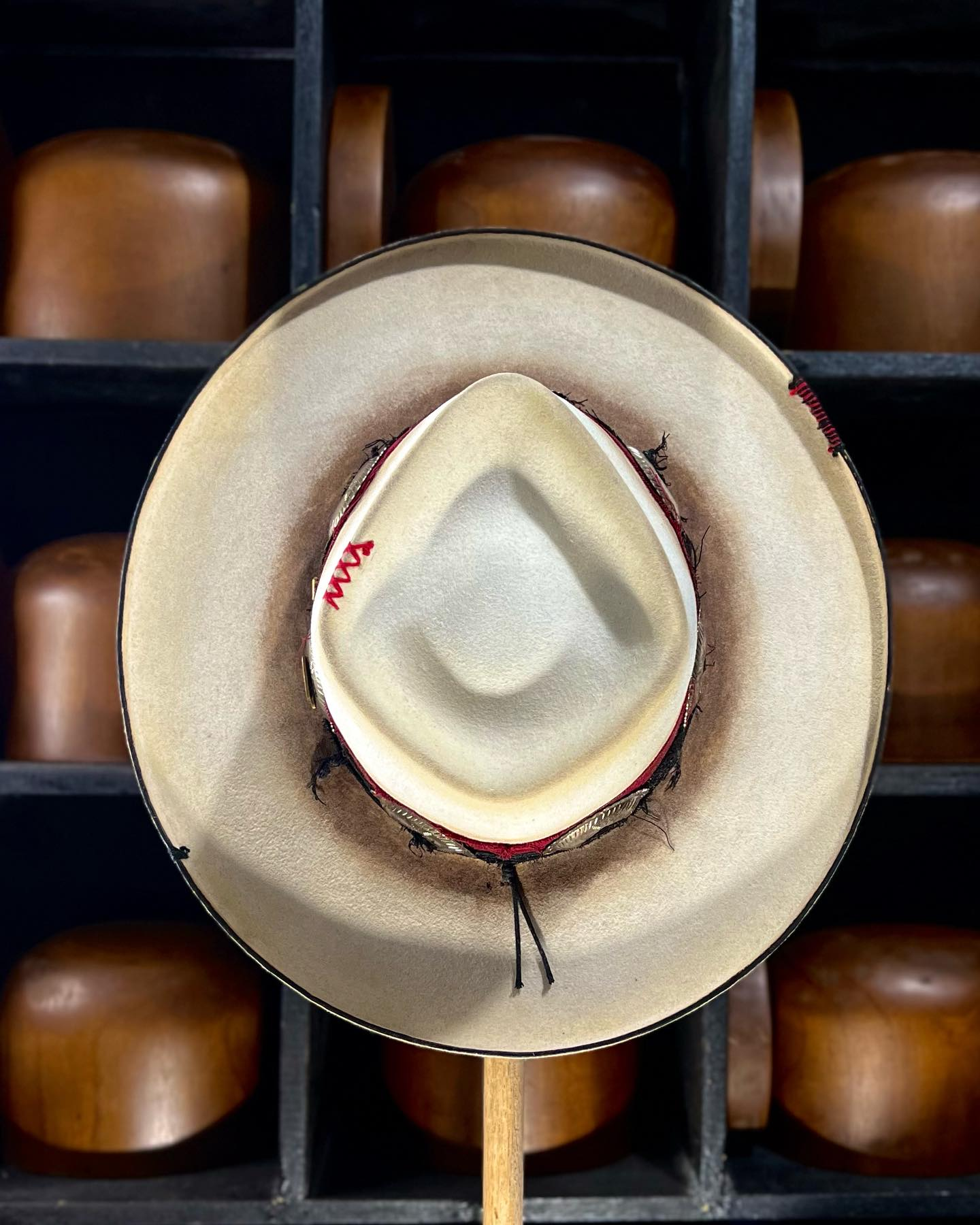 White Fedora – Crimson Confidence