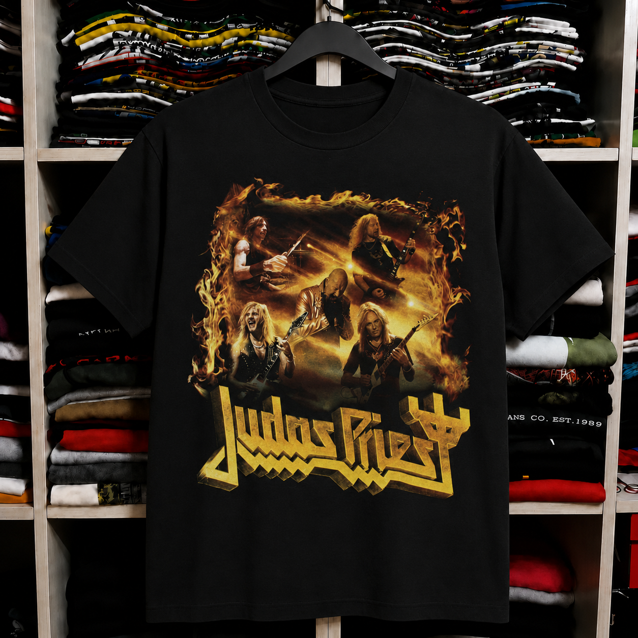 Vintage Judas Priest Fuel For Life Concert T Shirt 1986 Black