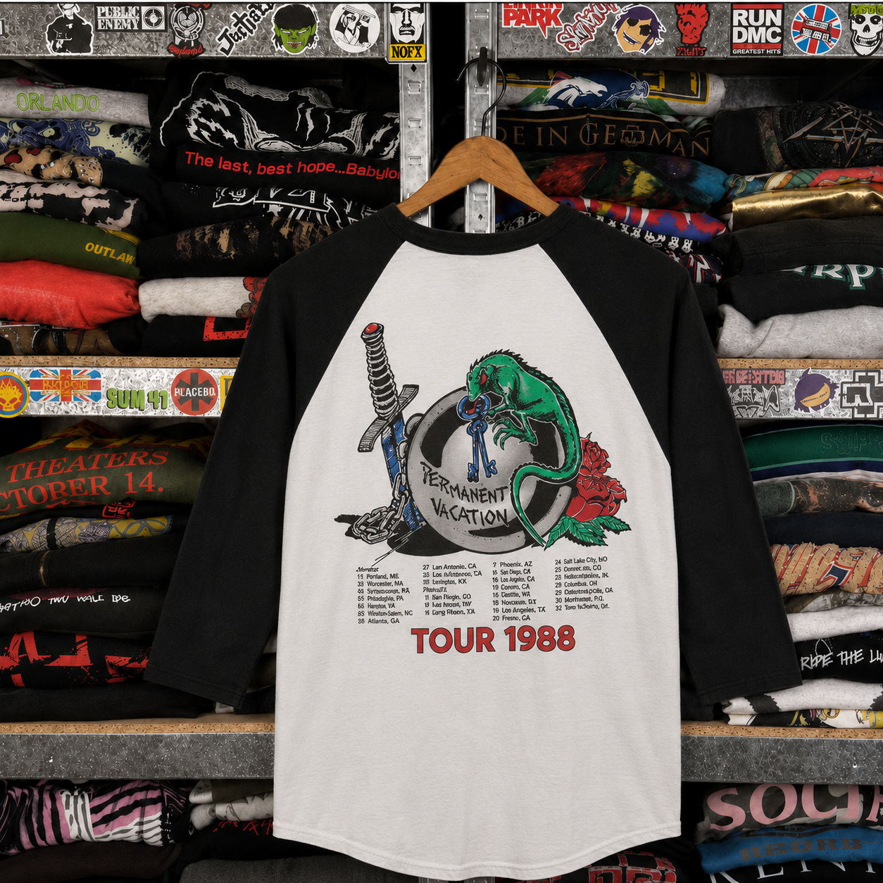 Rare Vintage Aerosmith Raglan Shirt – Hard to Find, Nearly Sold Out