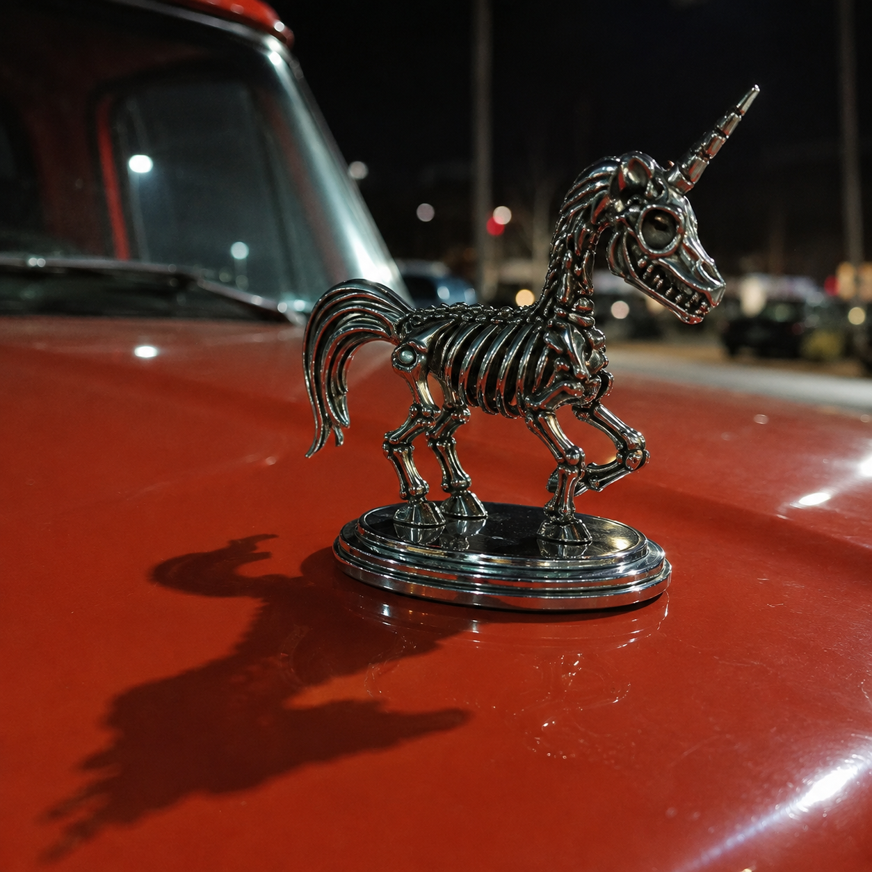 Unicorn Skeleton Hood Ornament