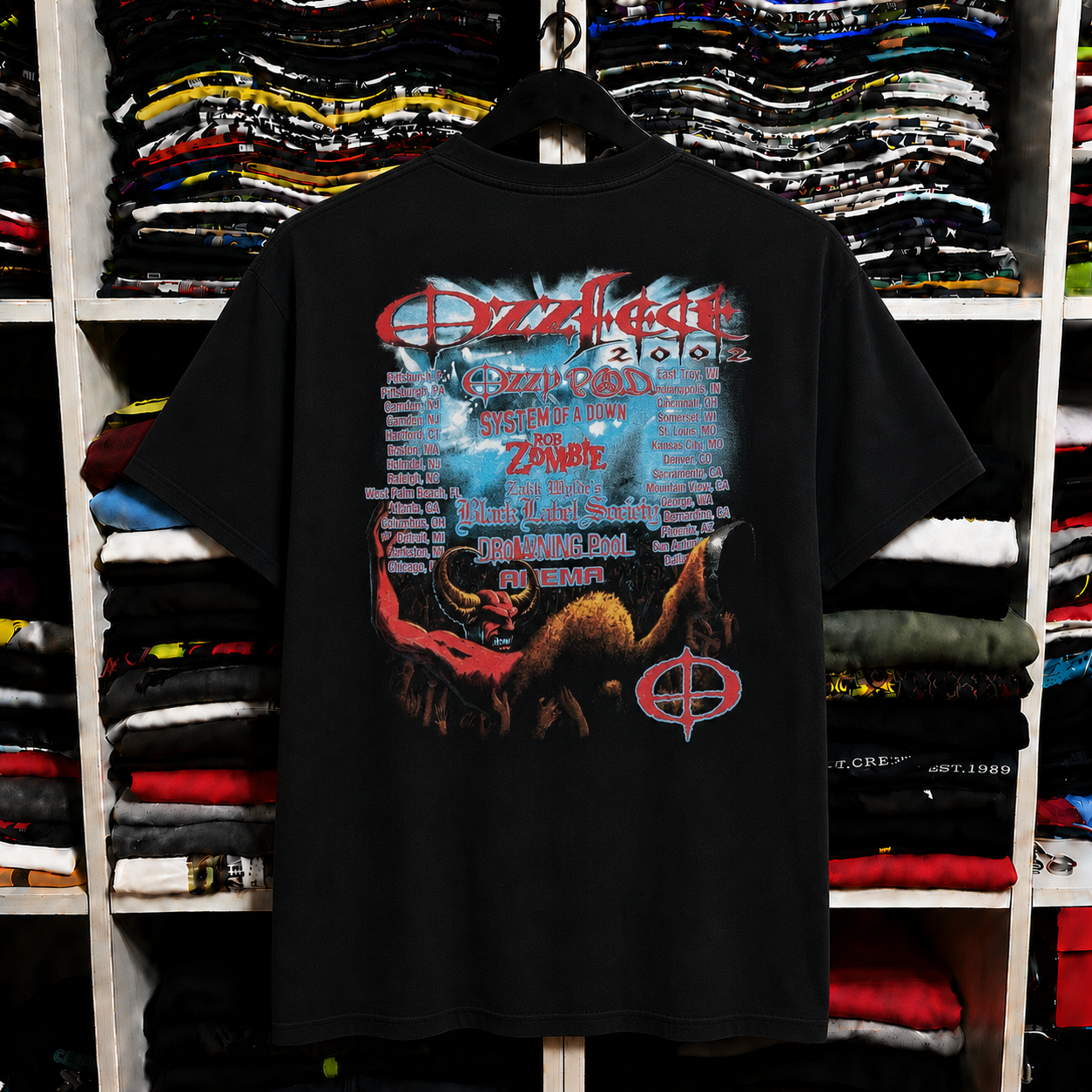 ☠️Ozzfest 1996-2008 Tour band t-shirt Collection🎸