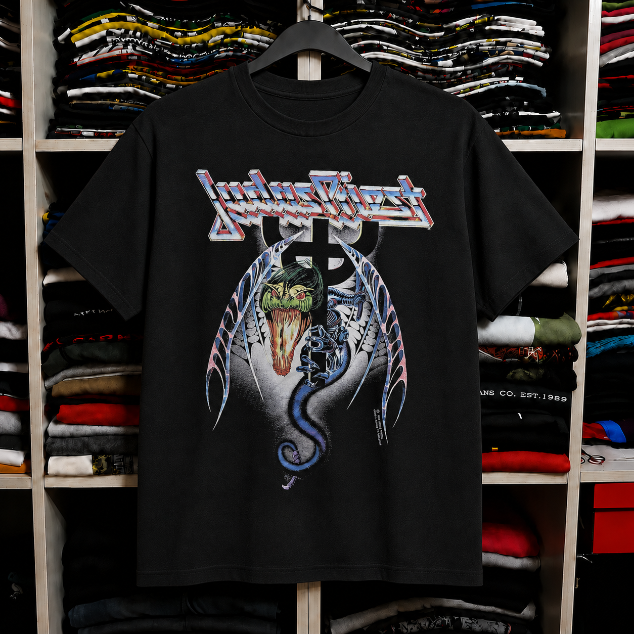 Vintage Judas Priest Fuel For Life Concert T Shirt 1986 Black