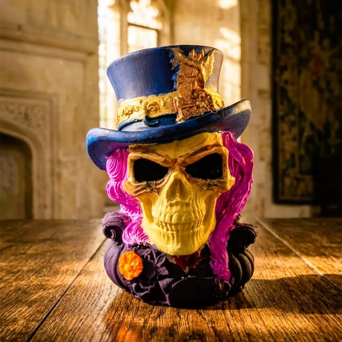 Gothic Skull ornament - Steampunk Style