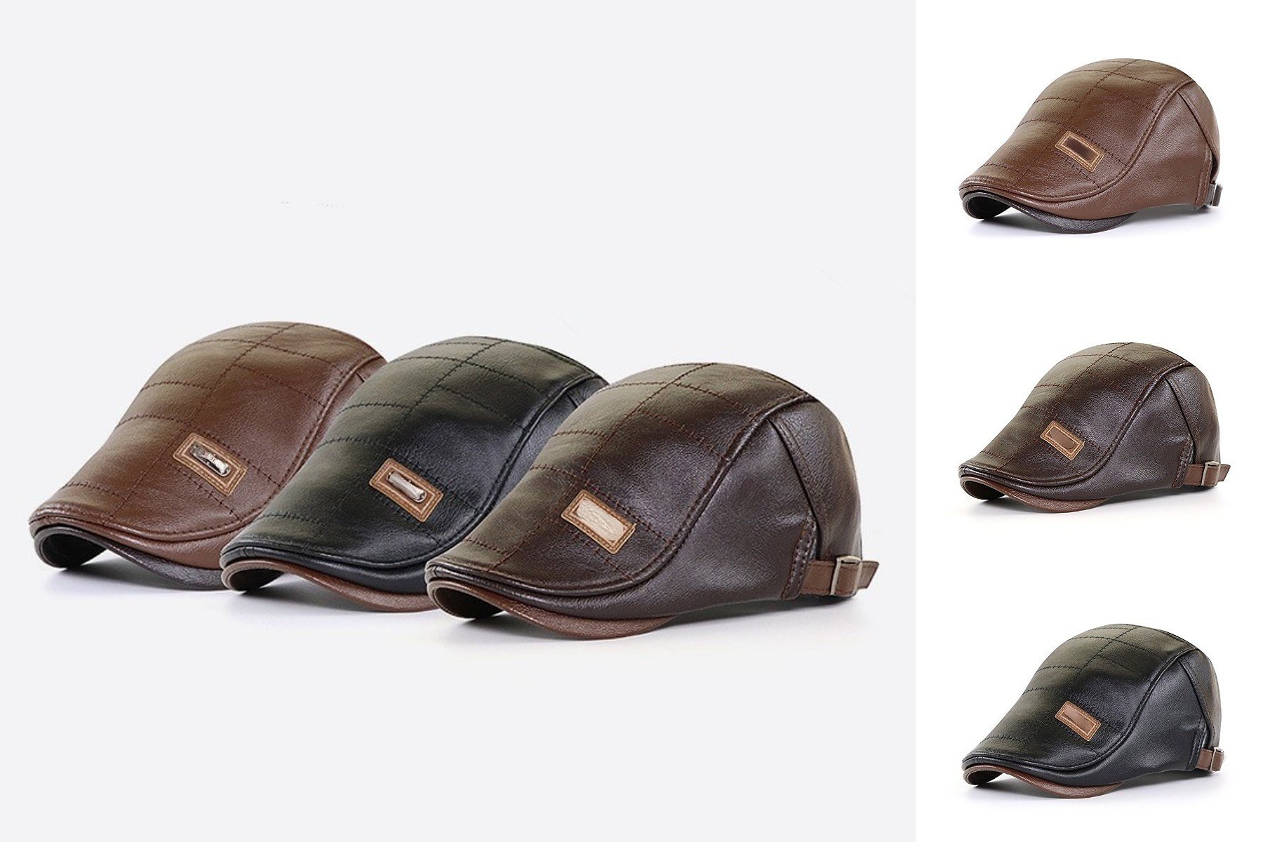 2023 High Quality Trendy Leather Beret