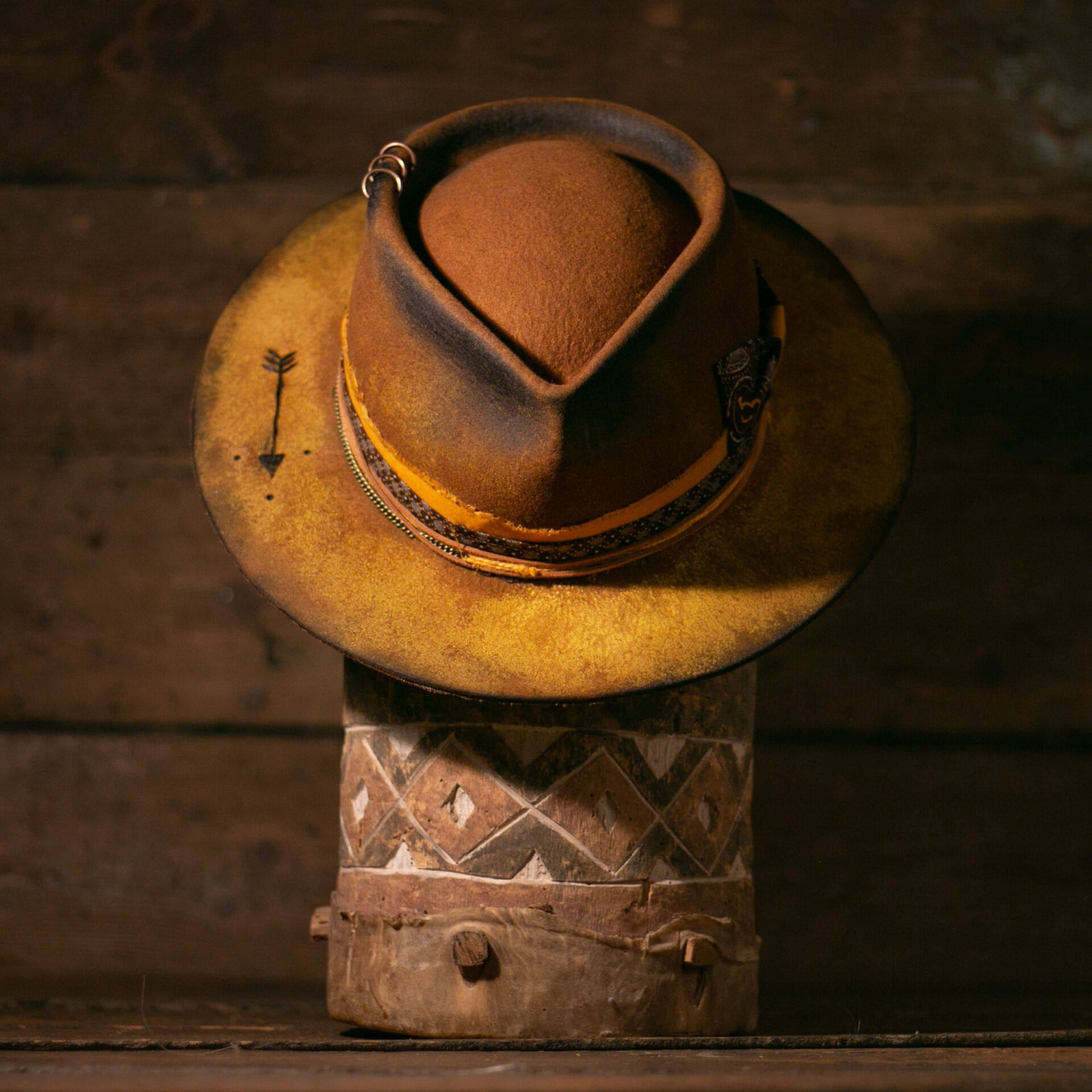 Kianga - Blunt Panga - African Luxury Felt Hats Hand-blocked in Cape Town, SA.