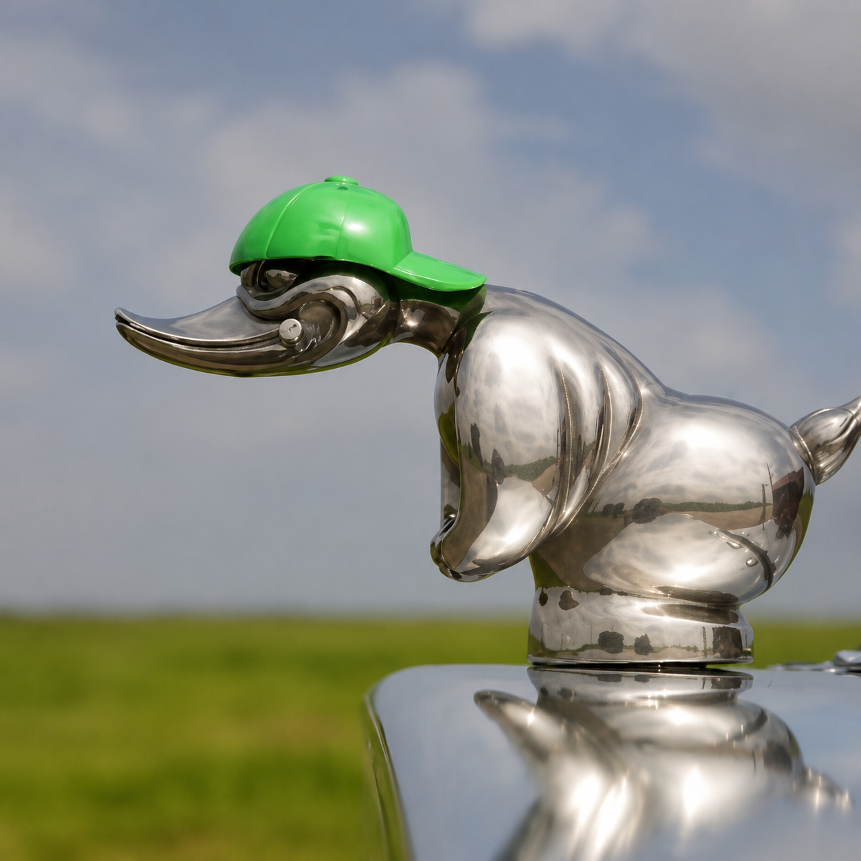 Death proof duck/convoy duck  Hood Ornament