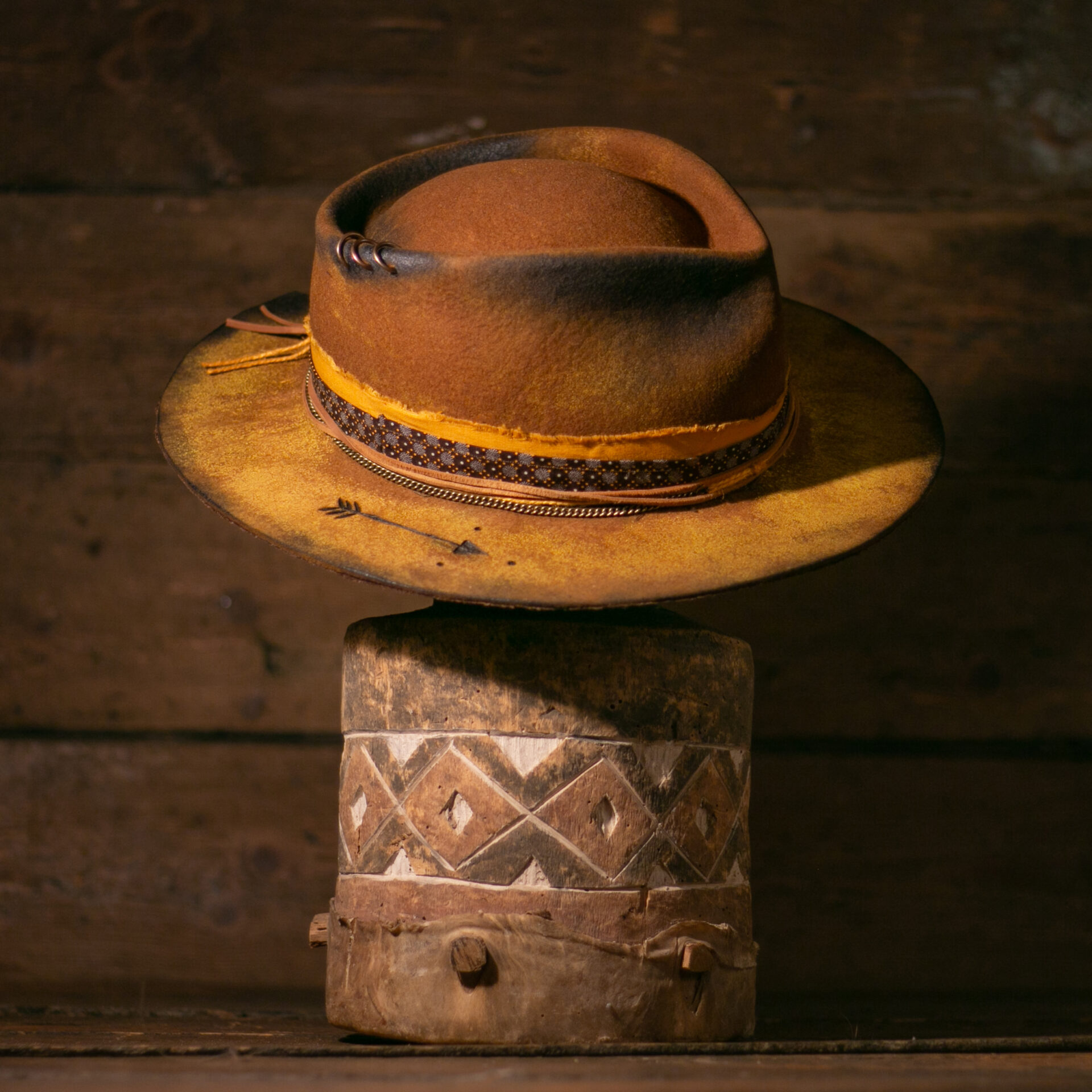 Kianga - Blunt Panga - African Luxury Felt Hats Hand-blocked in Cape Town, SA.