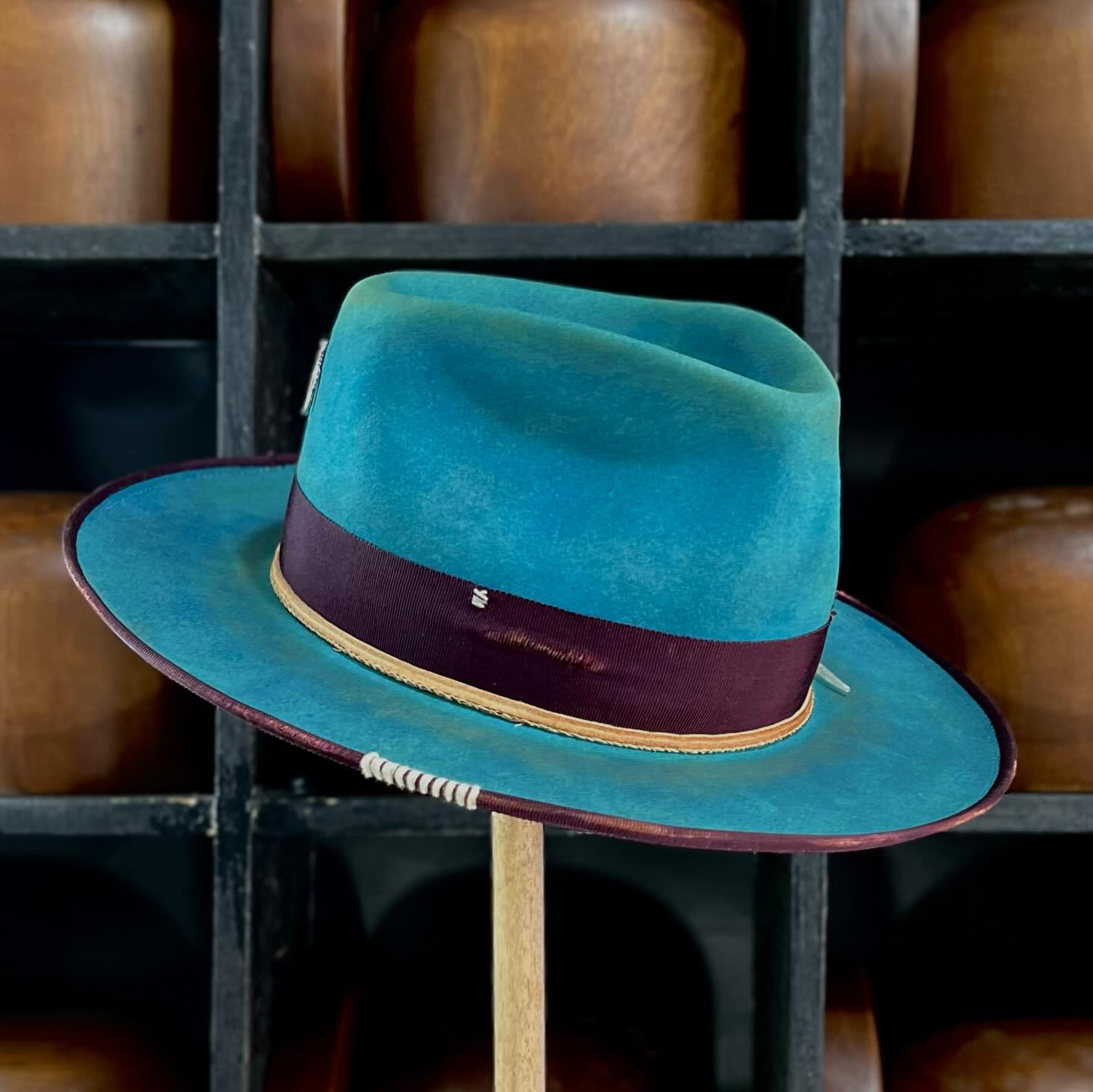 Blue Teardrop Fedora – Audacious Mark
