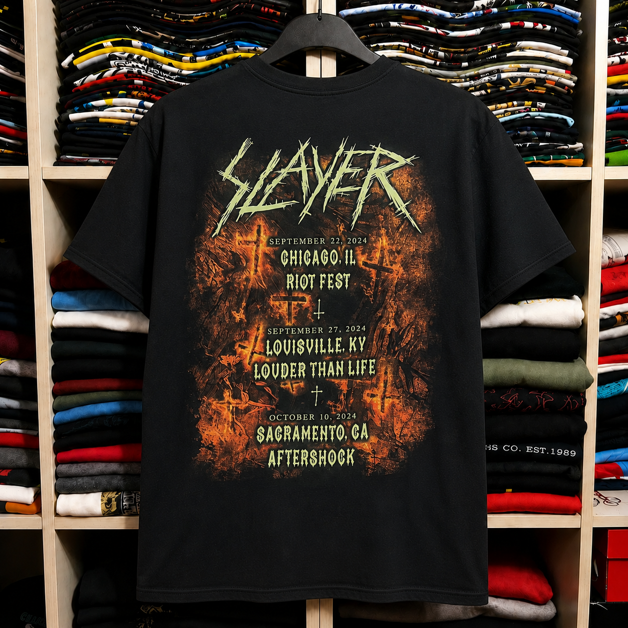 Hard To Find Vintage Slayer Tour Tee, Nearly Sold Out