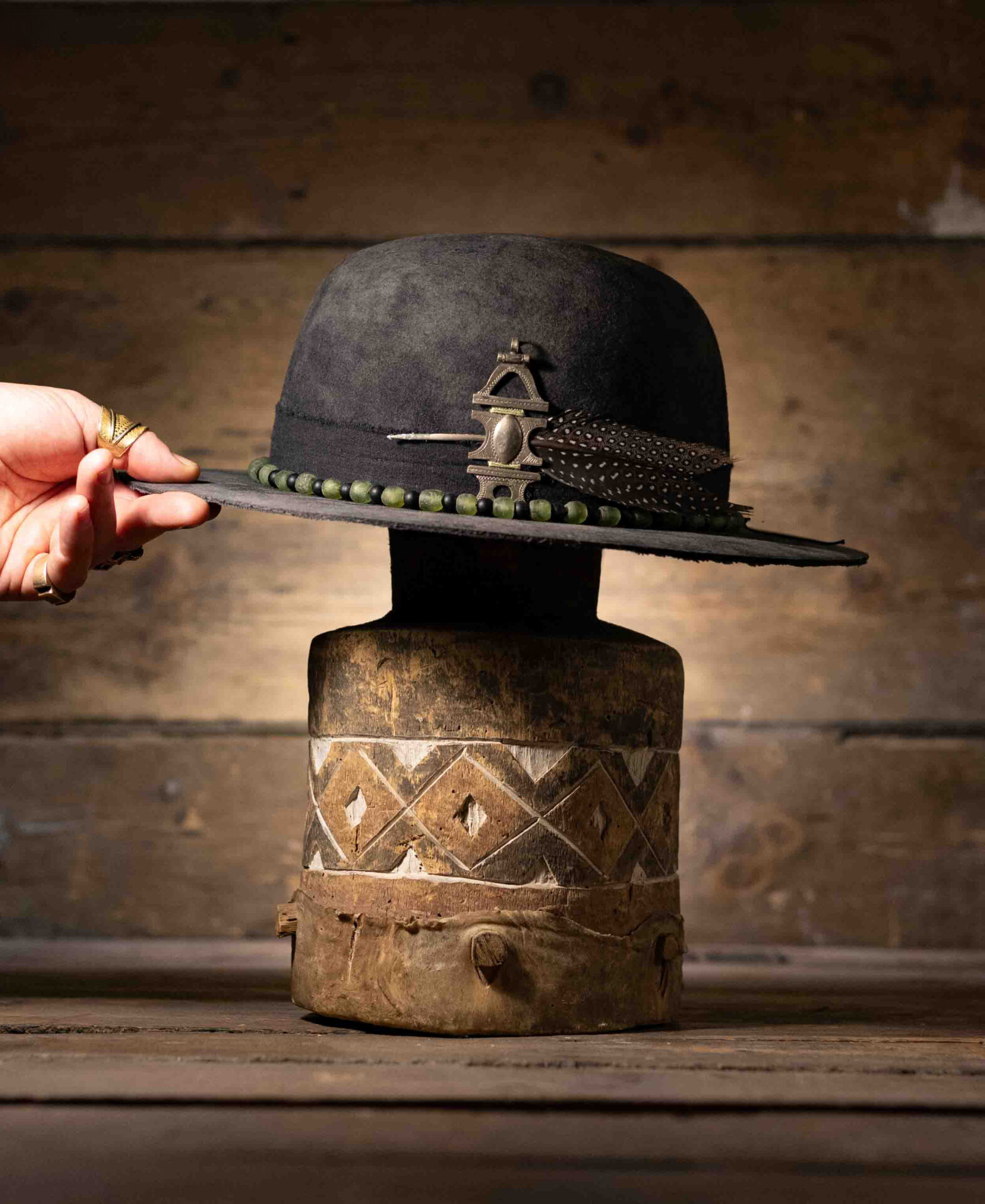 Khusela - Blunt Panga - African Luxury Felt Hats Hand-blocked in Cape Town, SA