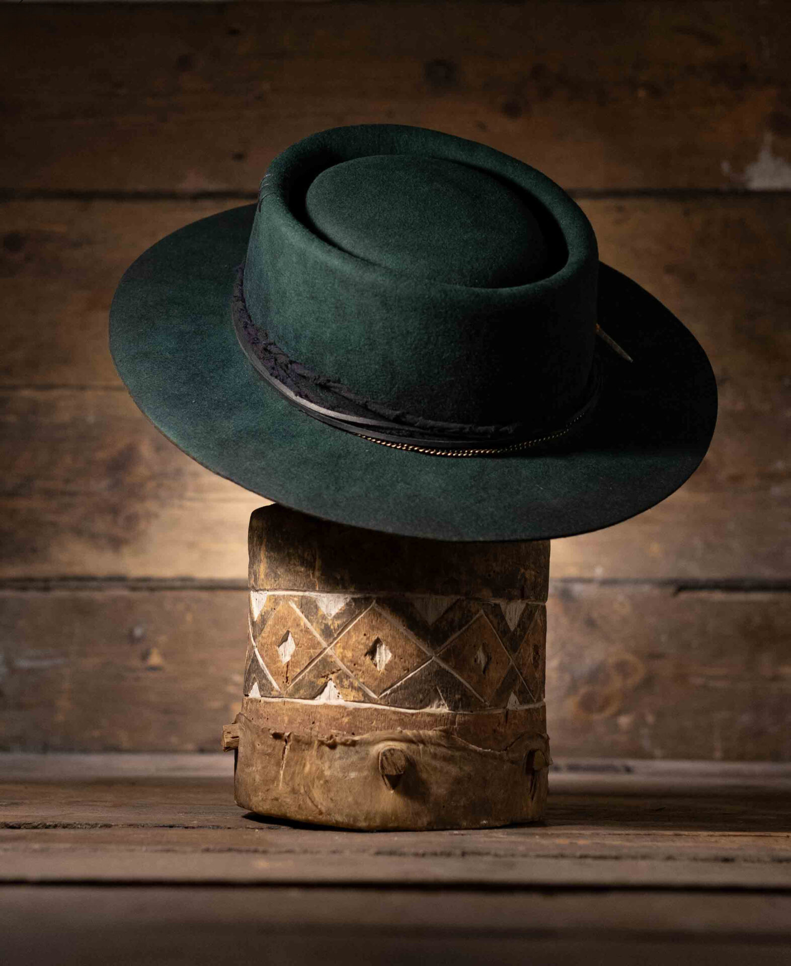 Elula - Blunt Panga - African Luxury Felt Hats Hand-blocked in Cape Town, SA.