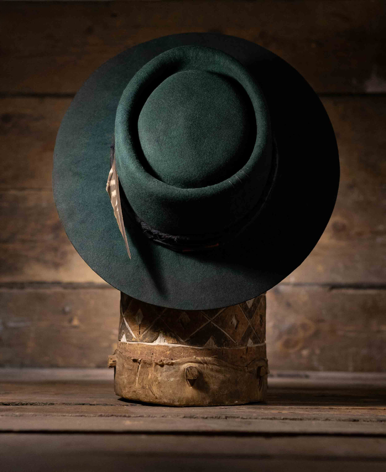 Elula - Blunt Panga - African Luxury Felt Hats Hand-blocked in Cape Town, SA.