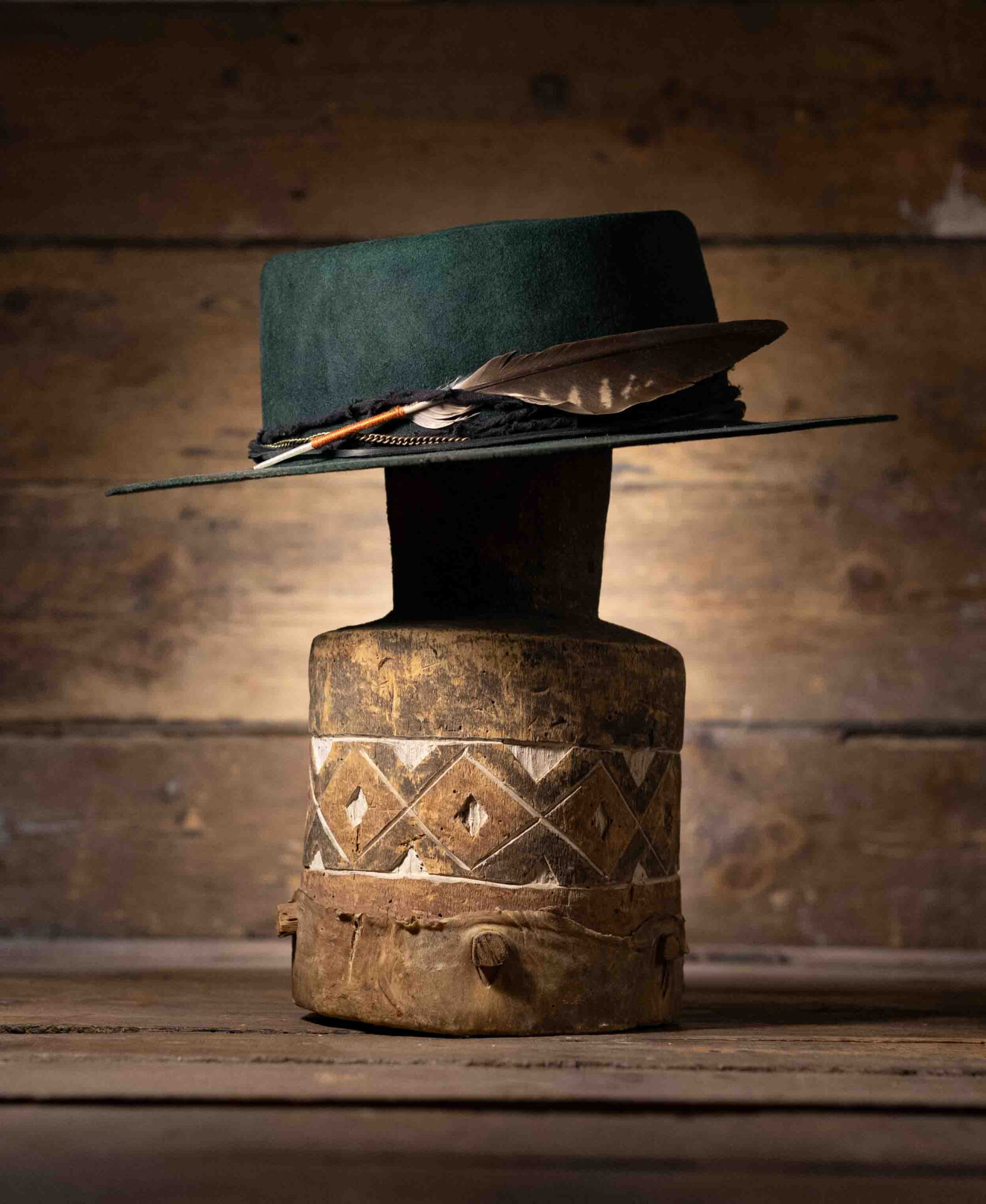 Elula - Blunt Panga - African Luxury Felt Hats Hand-blocked in Cape Town, SA.