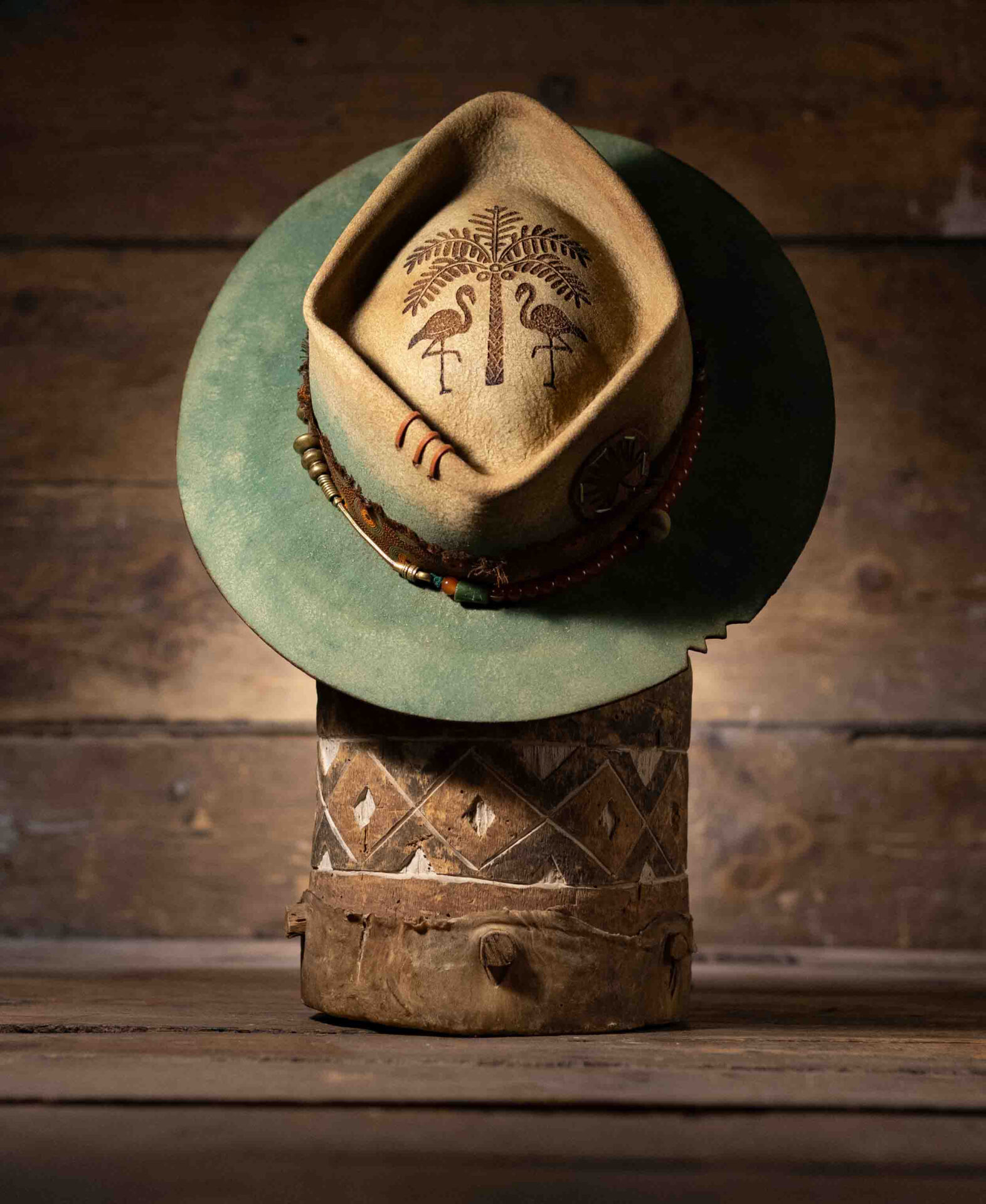 Flamenco - Blunt Panga - African Luxury Hats Hand-blocked in Cape Town