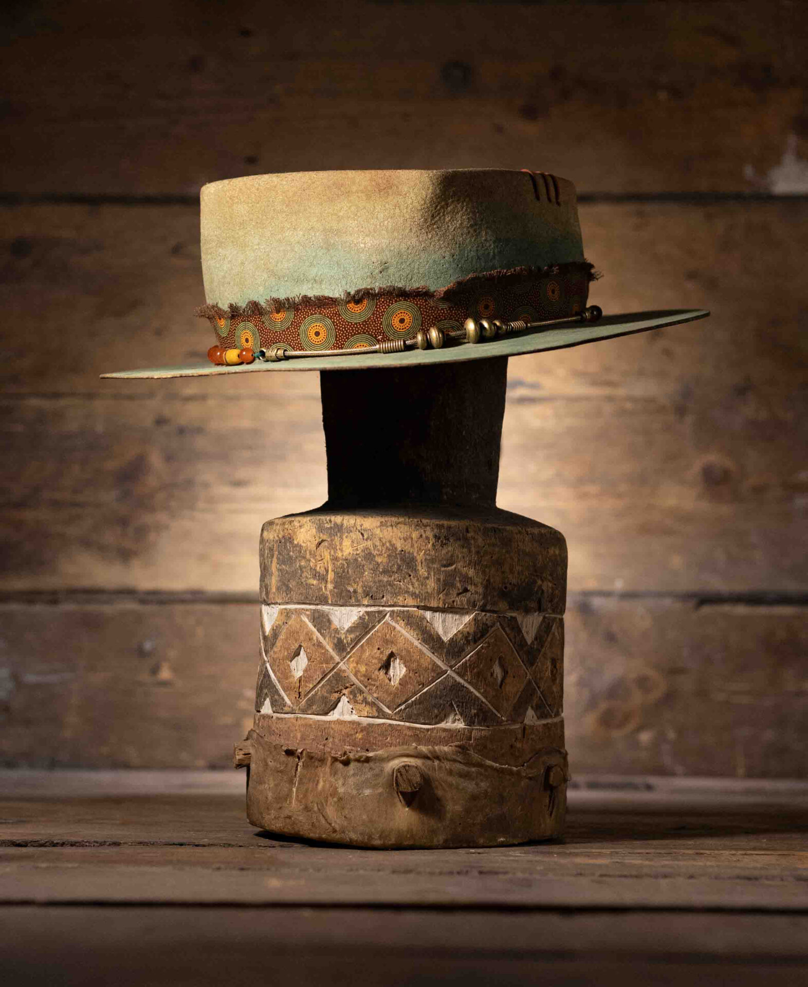 Flamenco - Blunt Panga - African Luxury Hats Hand-blocked in Cape Town