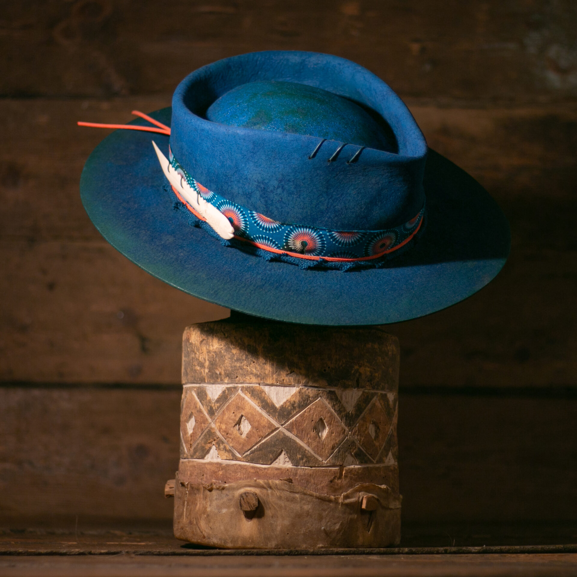 Kimani - Blunt Panga - African Luxury Felt Hats Hand-blocked in Cape Town, SA.