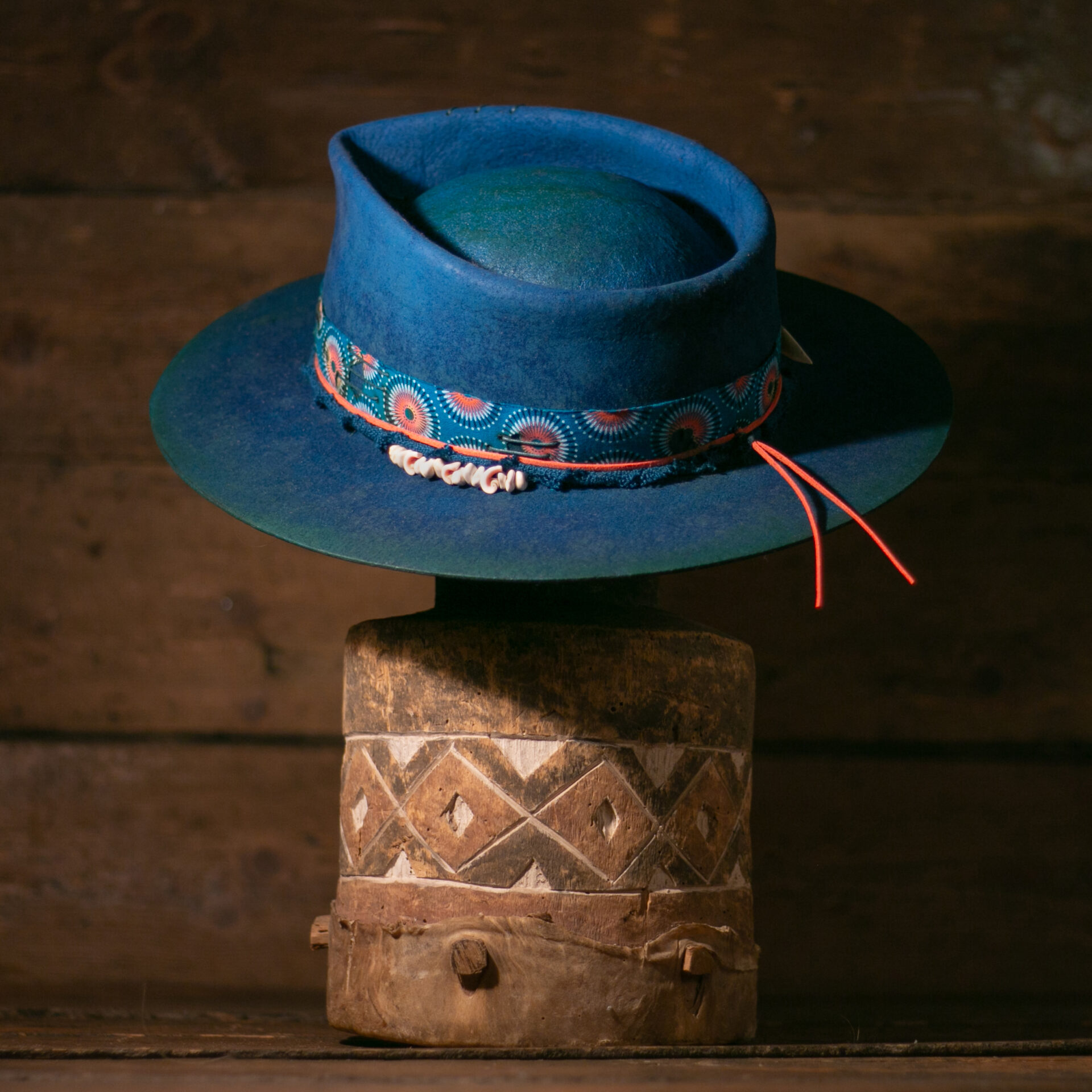 Kimani - Blunt Panga - African Luxury Felt Hats Hand-blocked in Cape Town, SA.