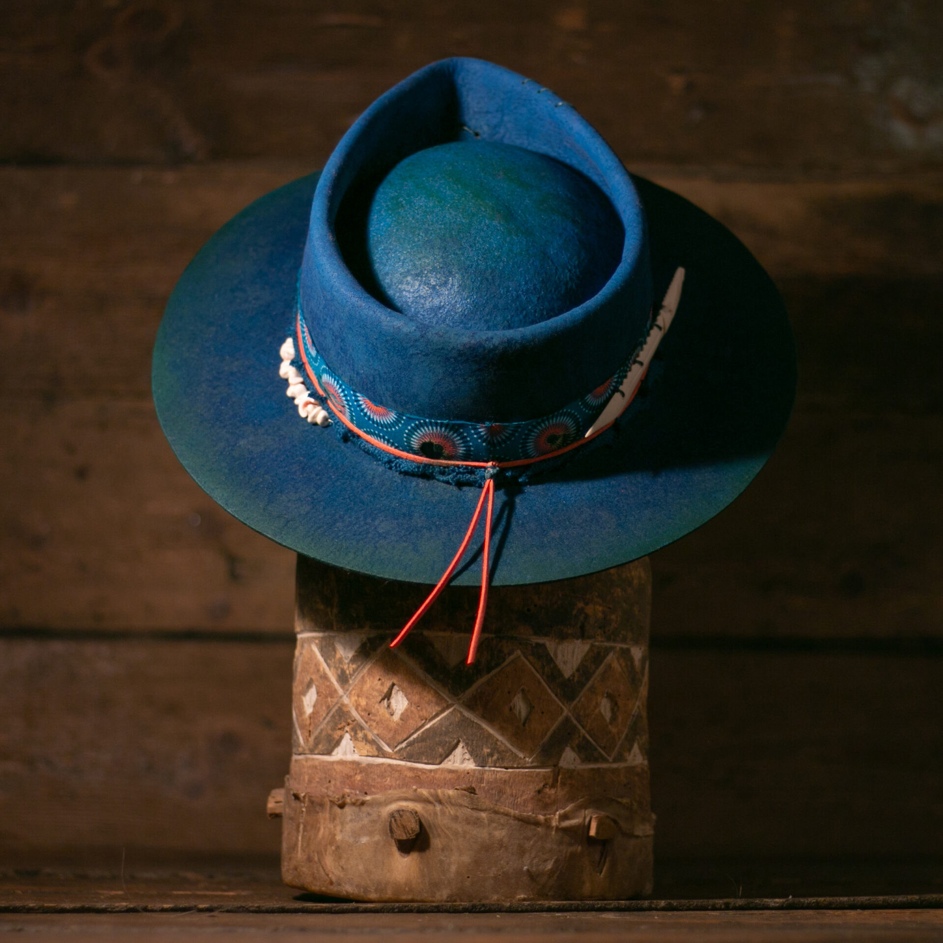 Kimani - Blunt Panga - African Luxury Felt Hats Hand-blocked in Cape Town, SA.