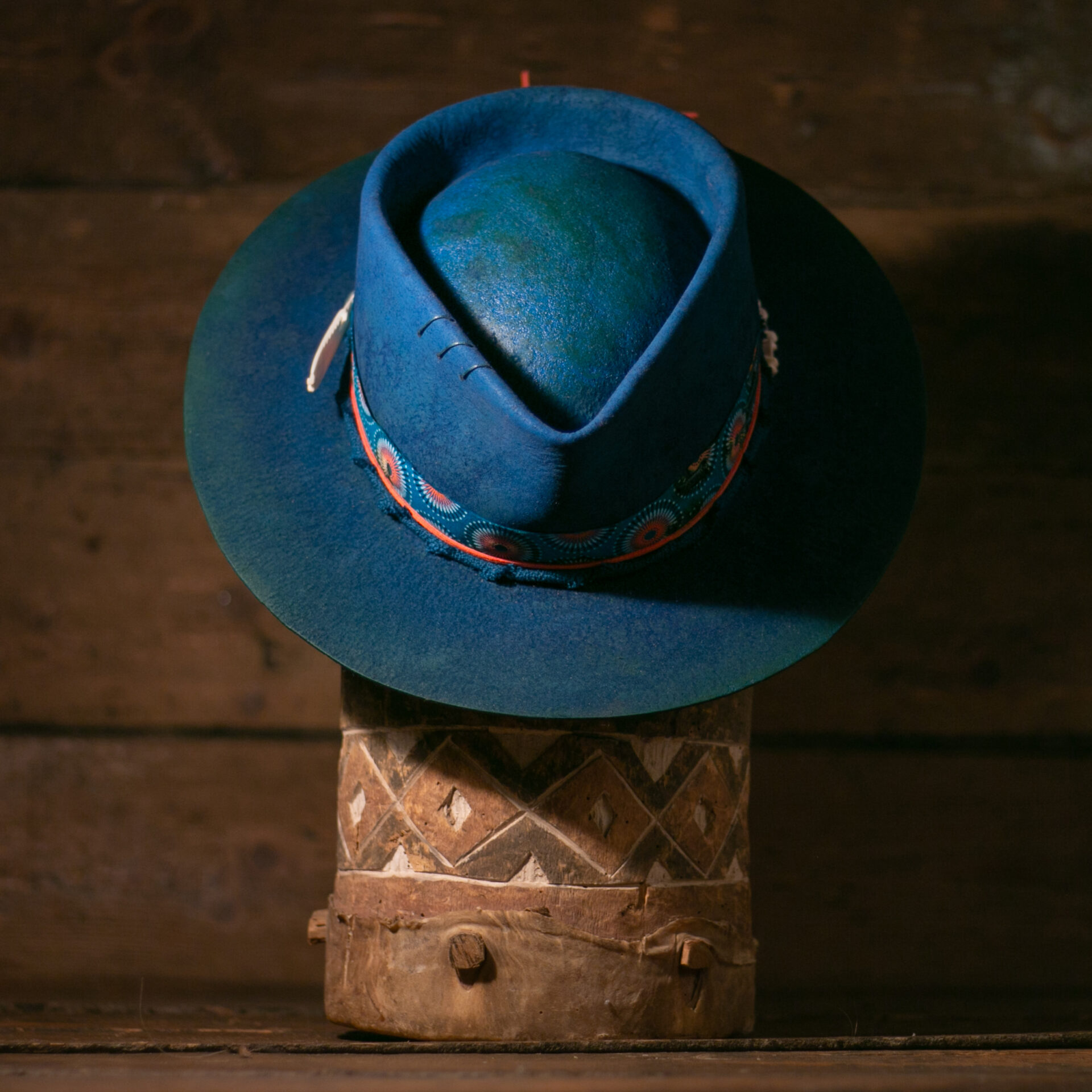 Kimani - Blunt Panga - African Luxury Felt Hats Hand-blocked in Cape Town, SA.