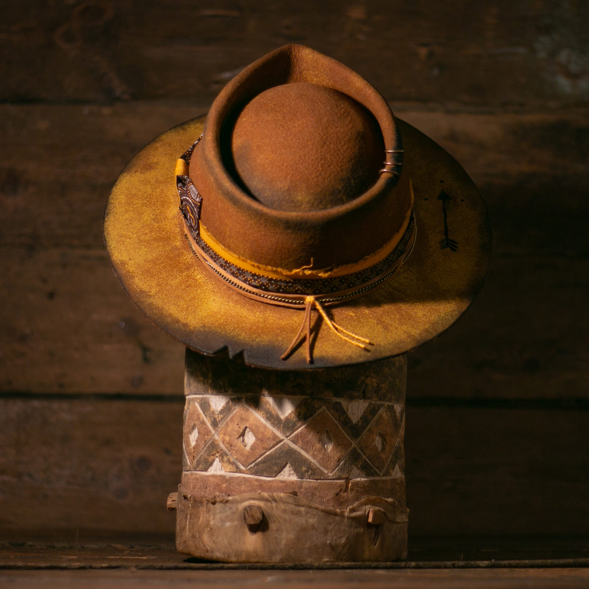 Kianga - Blunt Panga - African Luxury Felt Hats Hand-blocked in Cape Town, SA.