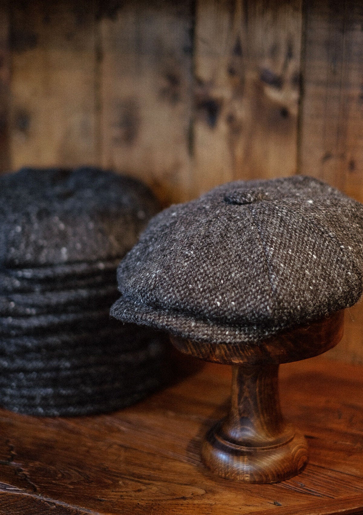 Fulton Baker Boy - (Mid-Width) Black Grain