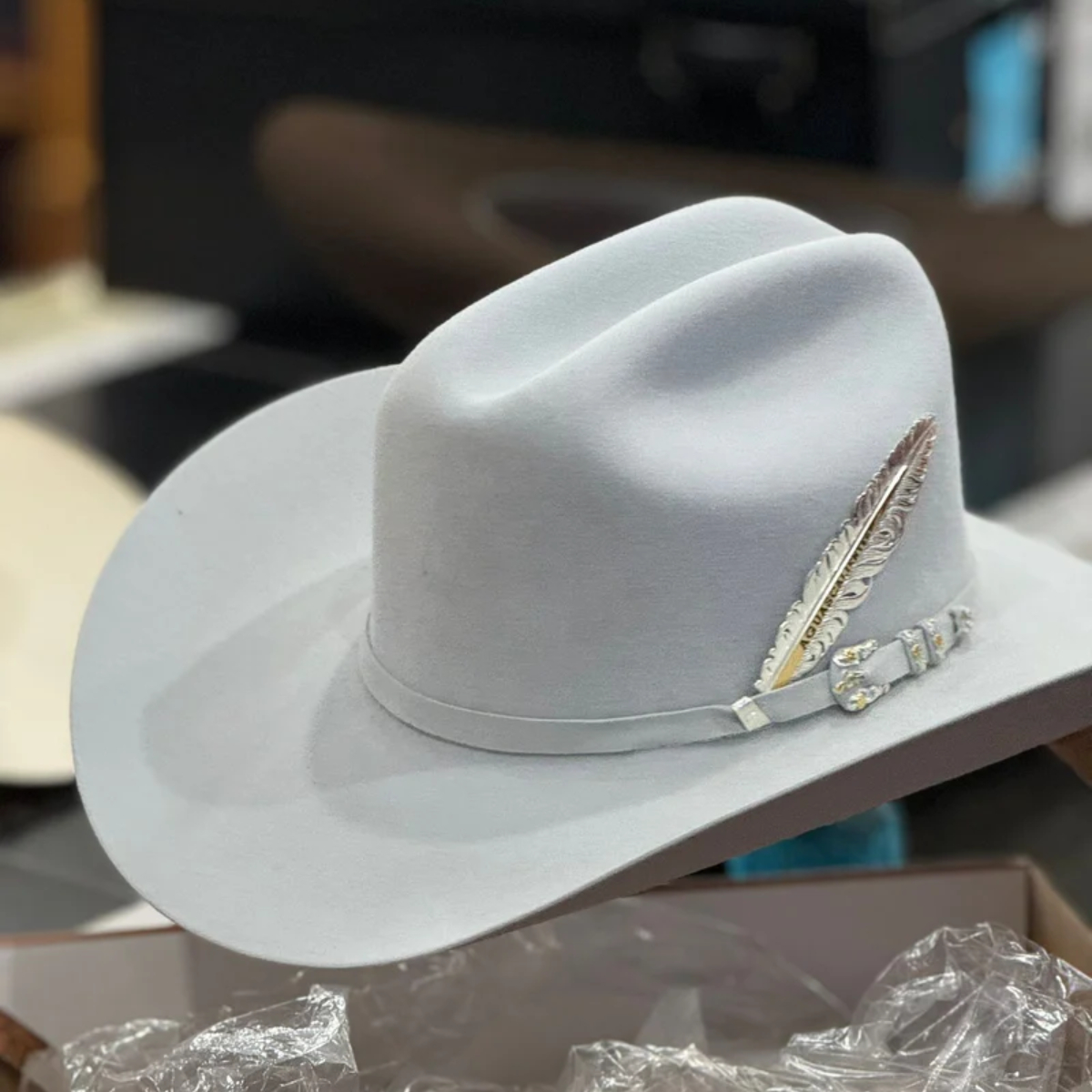 Limited Edition 100X Jerarch Cowboy Hat Platinum
