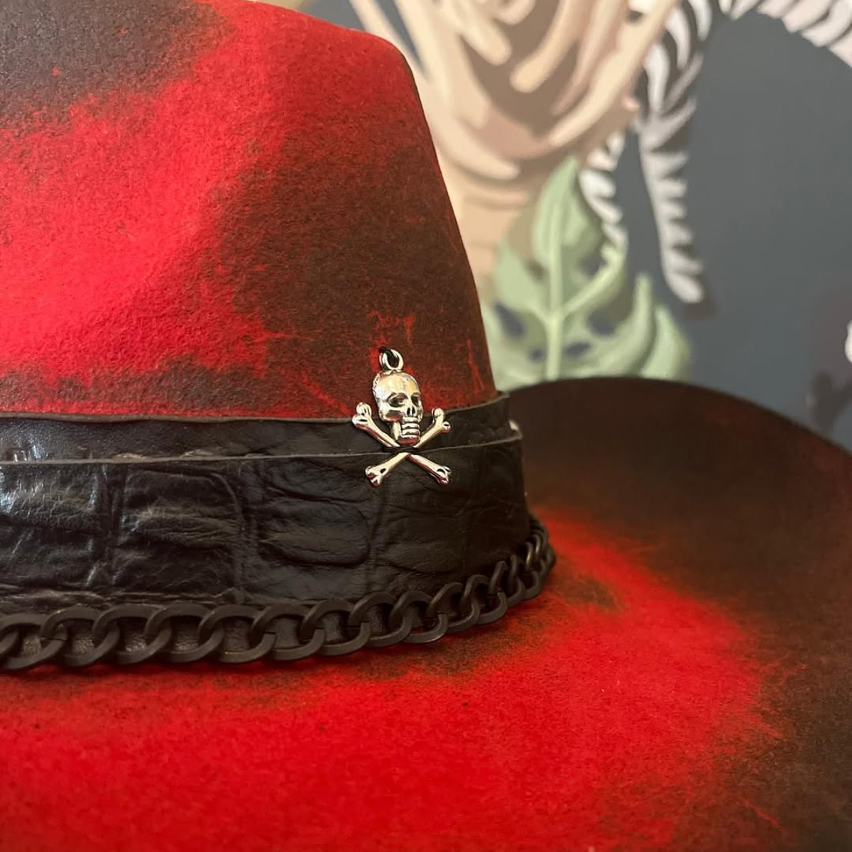 Red Skull Hat