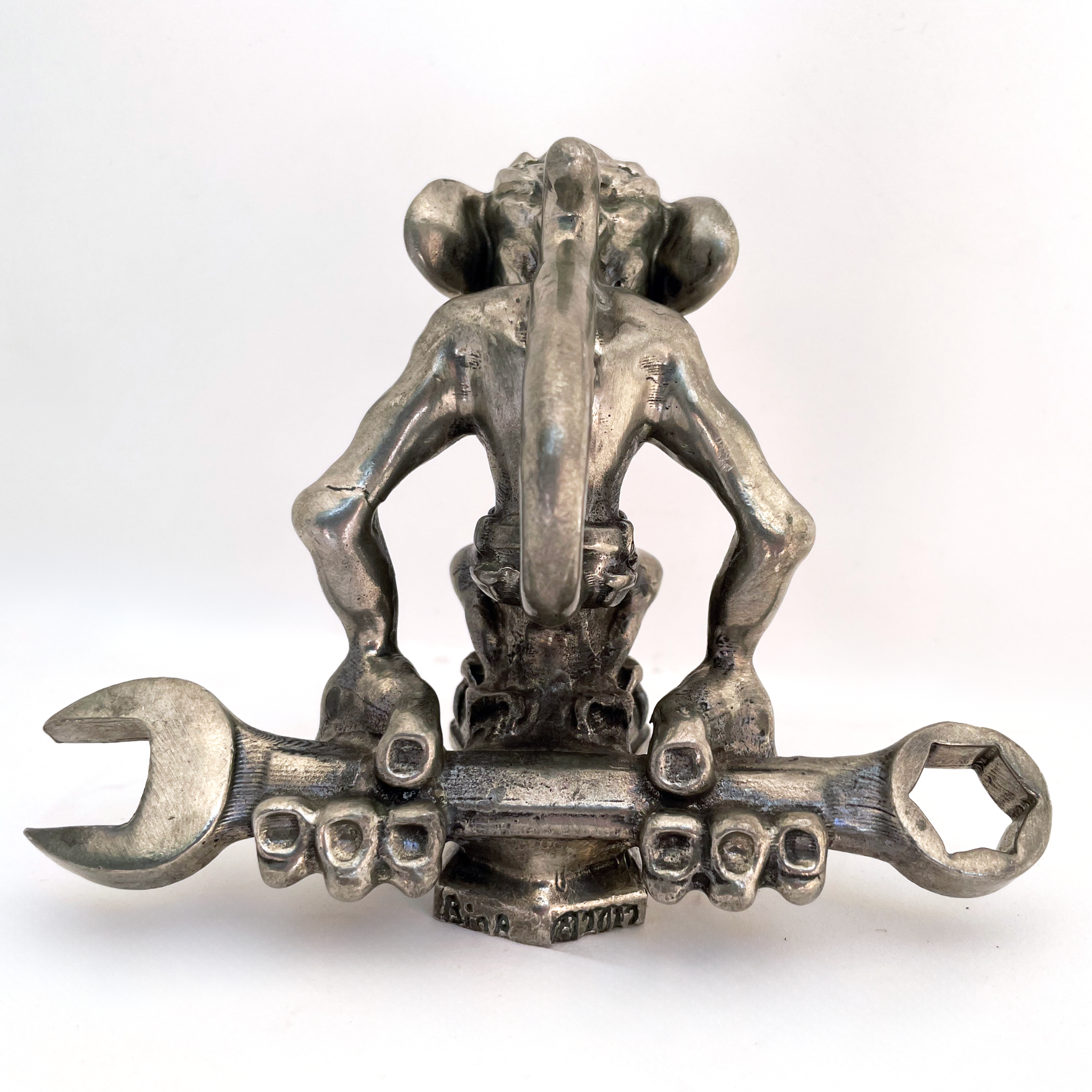 Grease Monkey Knuckle Dragger Hood Ornament