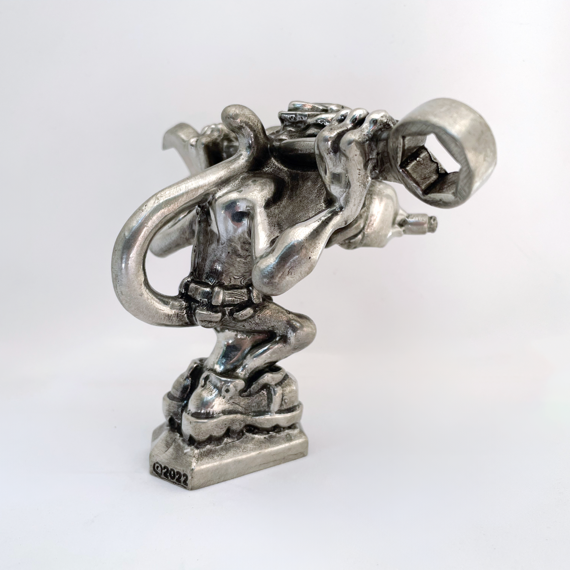 Grease Monkey Mechanic Hood Ornament