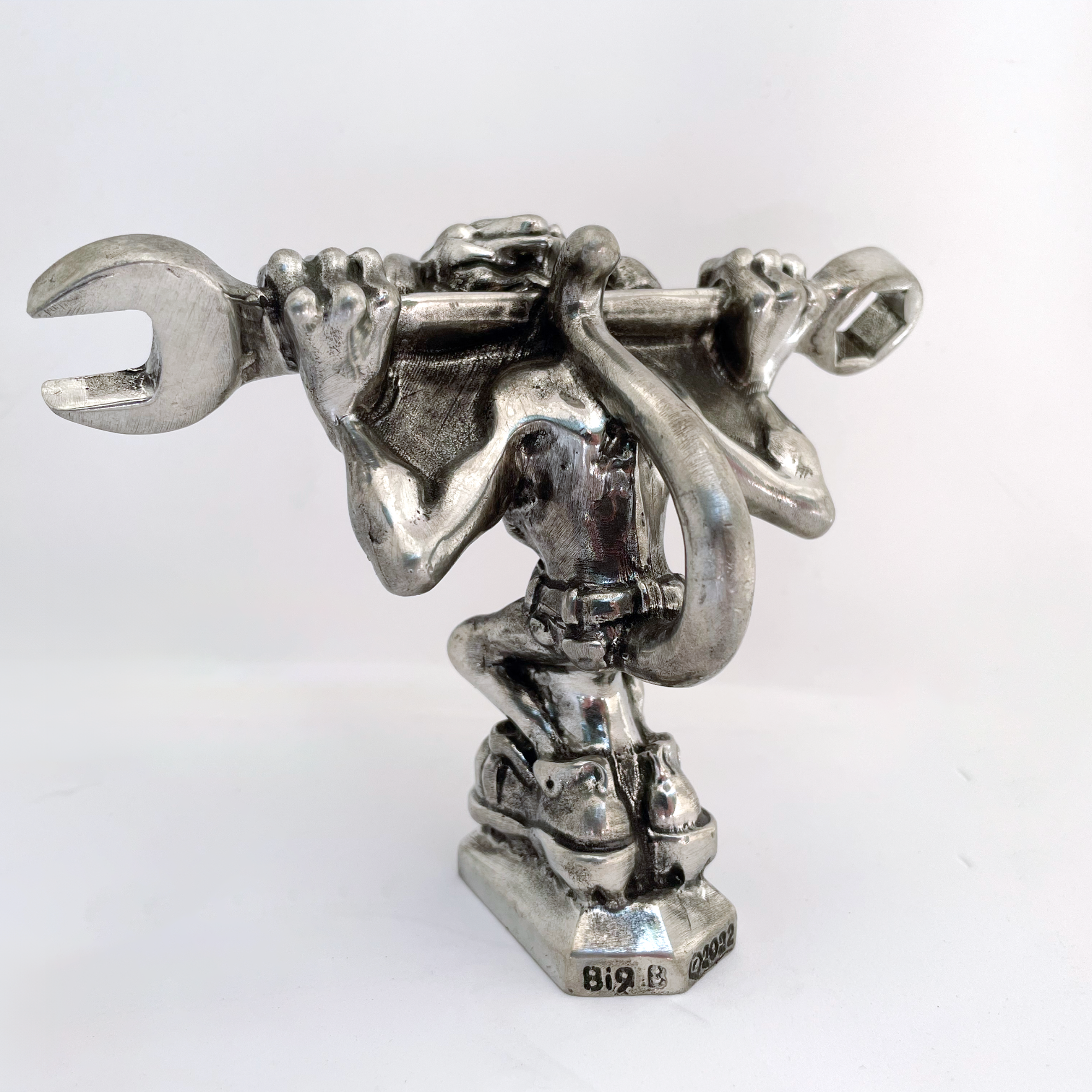 Grease Monkey Mechanic Hood Ornament