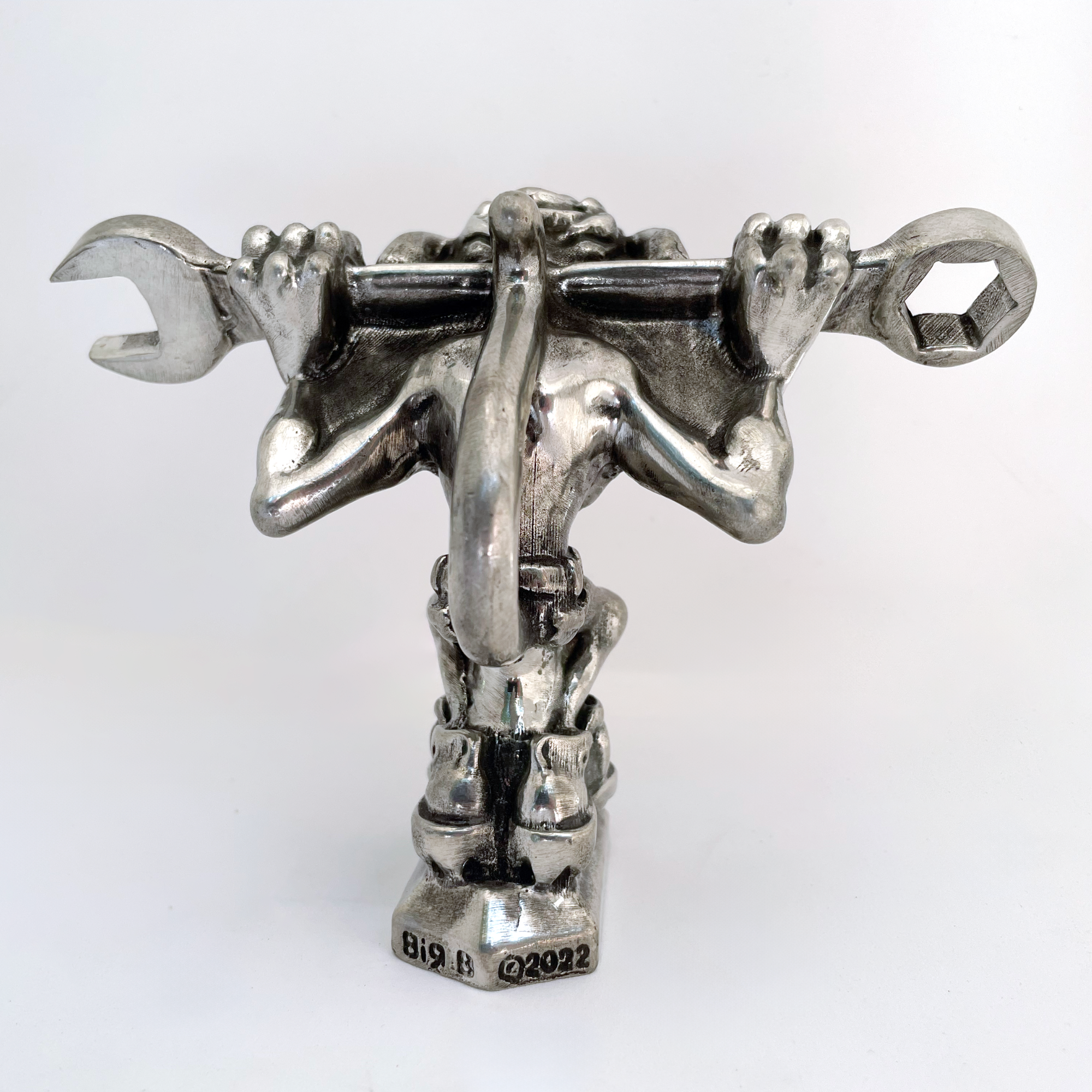 Grease Monkey Mechanic Hood Ornament