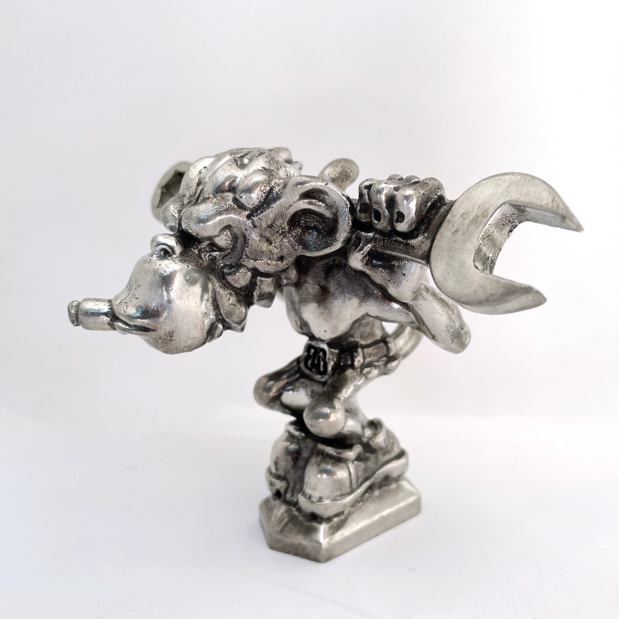 Grease Monkey Mechanic Hood Ornament